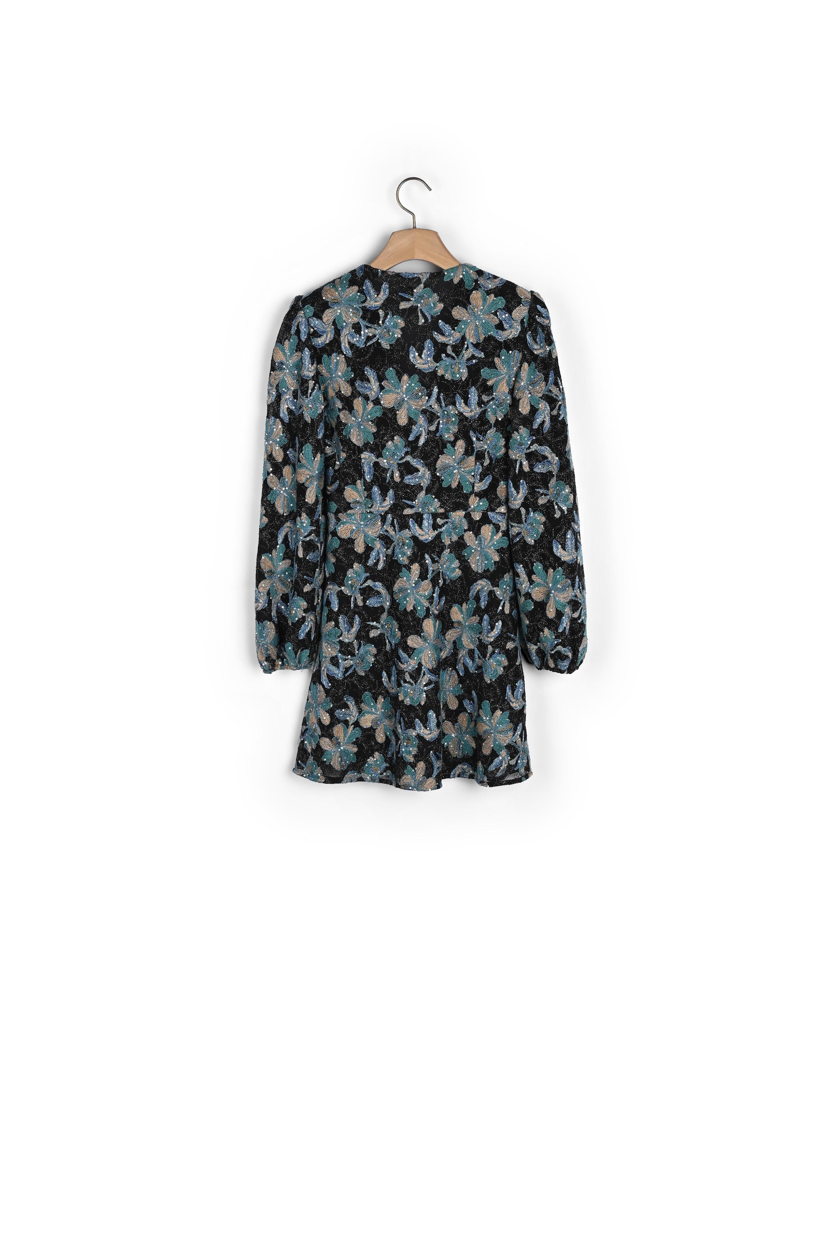 Robe en tulle brodée de sequins Sandro seconde main