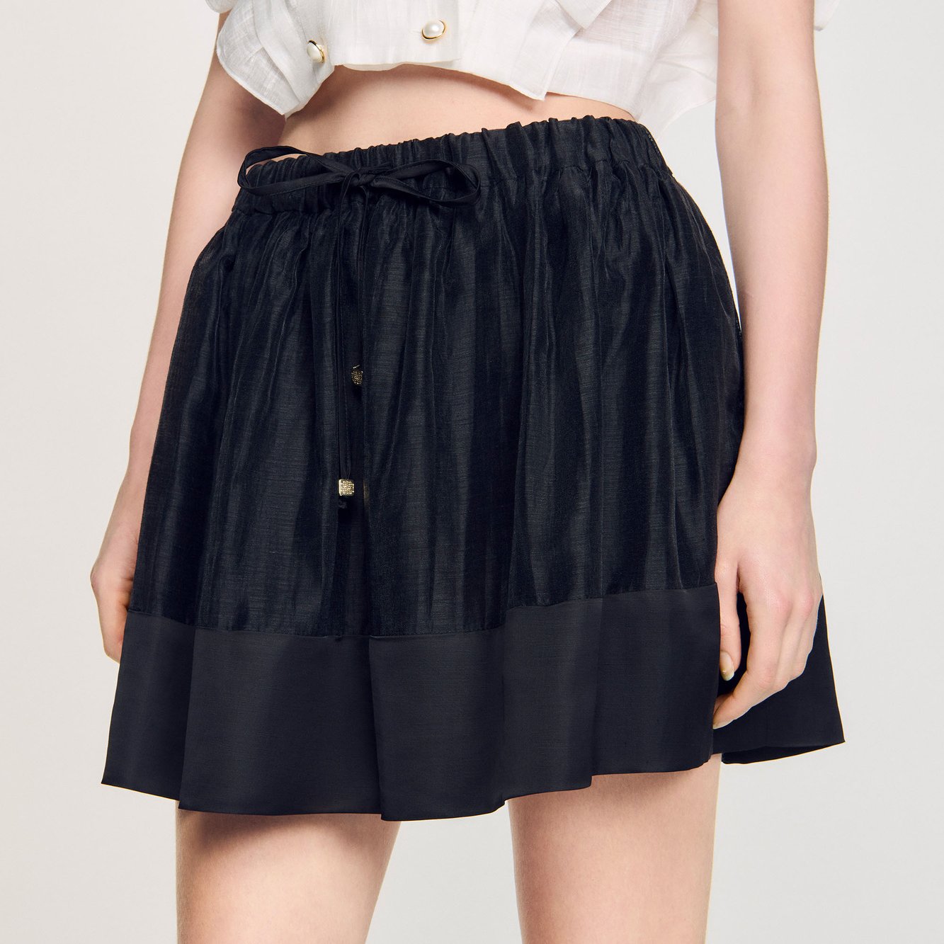 Jupe courte bimatière Sandro seconde main