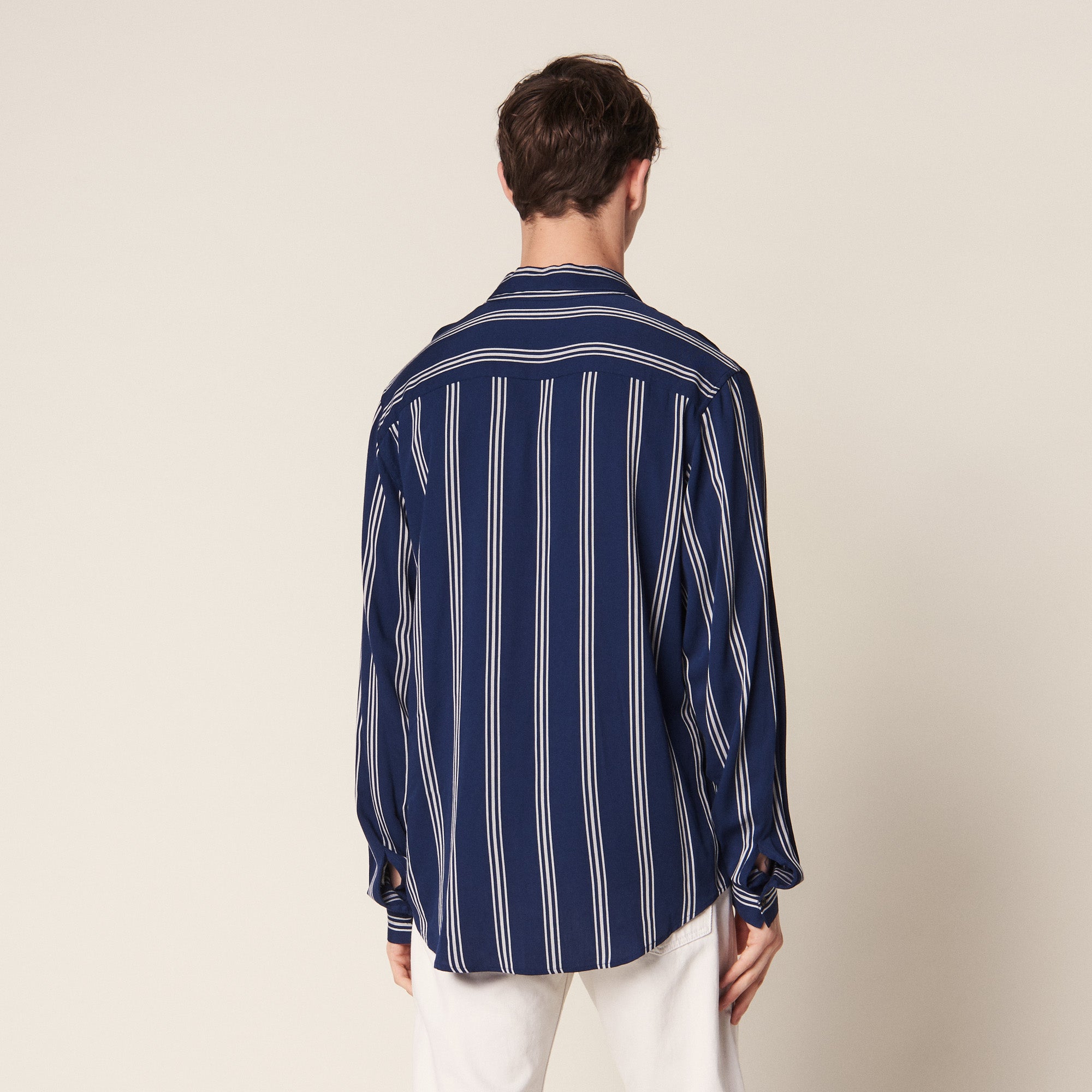 Chemise rayée manches longues Sandro seconde main