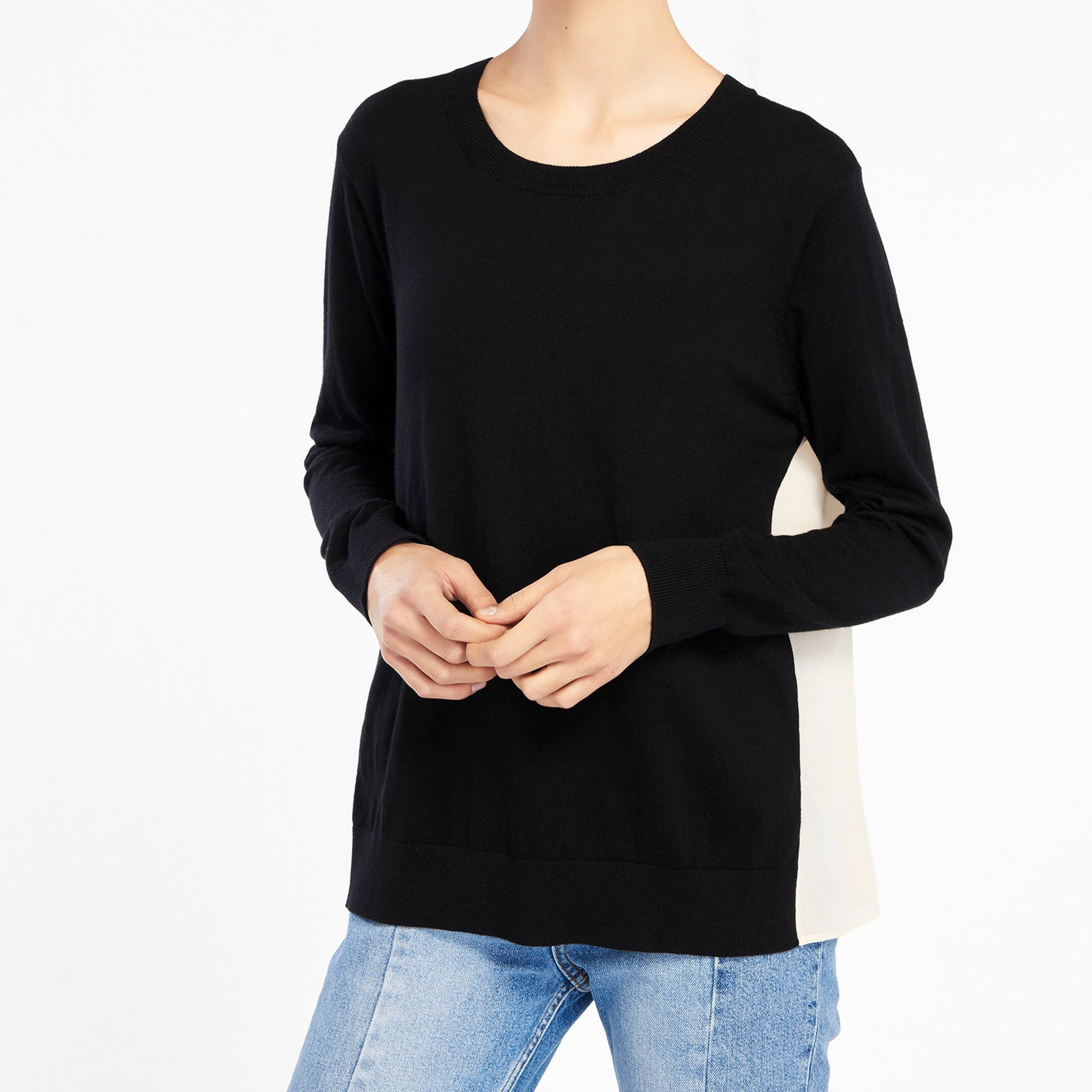 Pull dos en soie Sandro seconde main