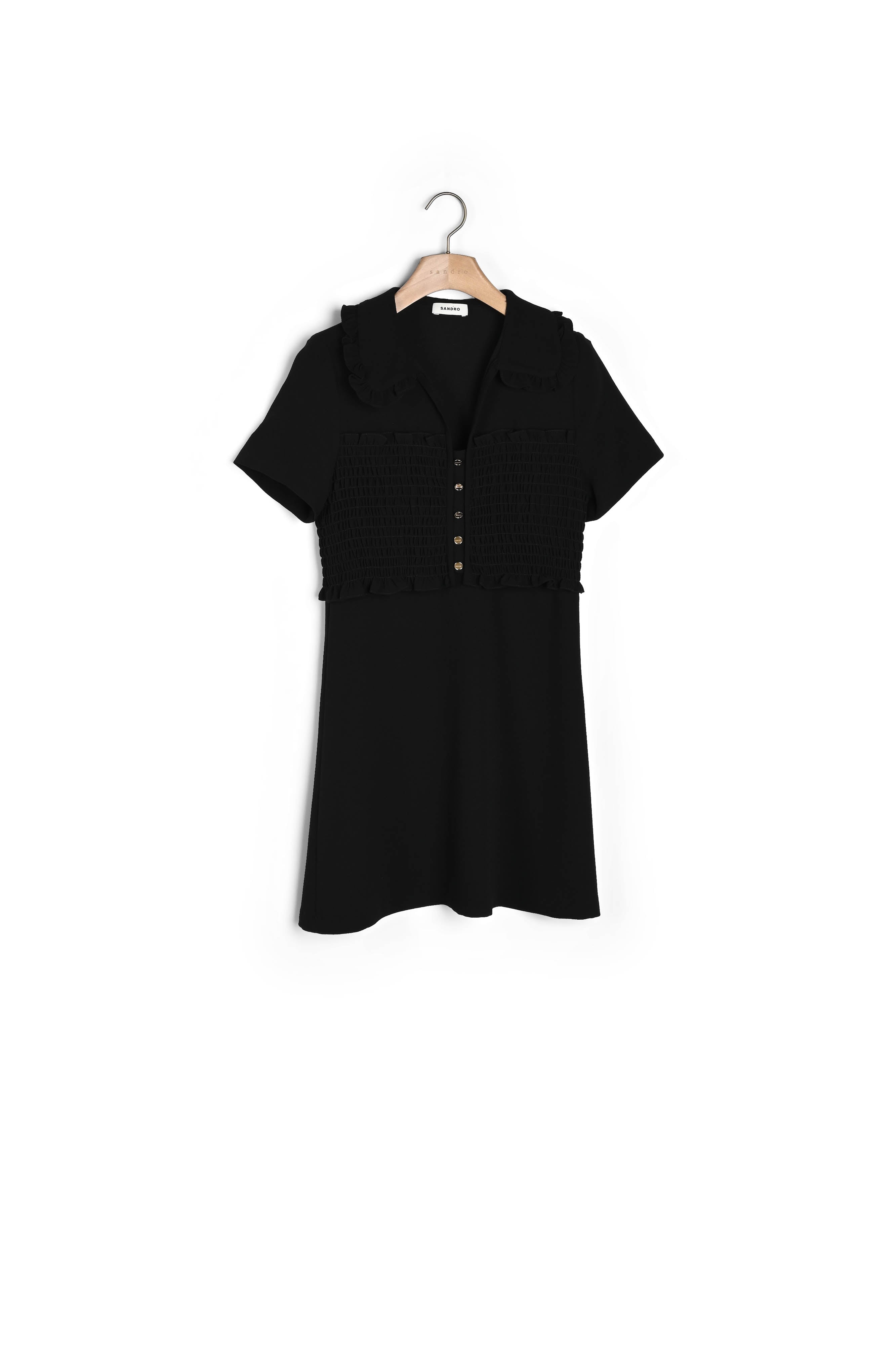 Robe courte smockée Sandro seconde main