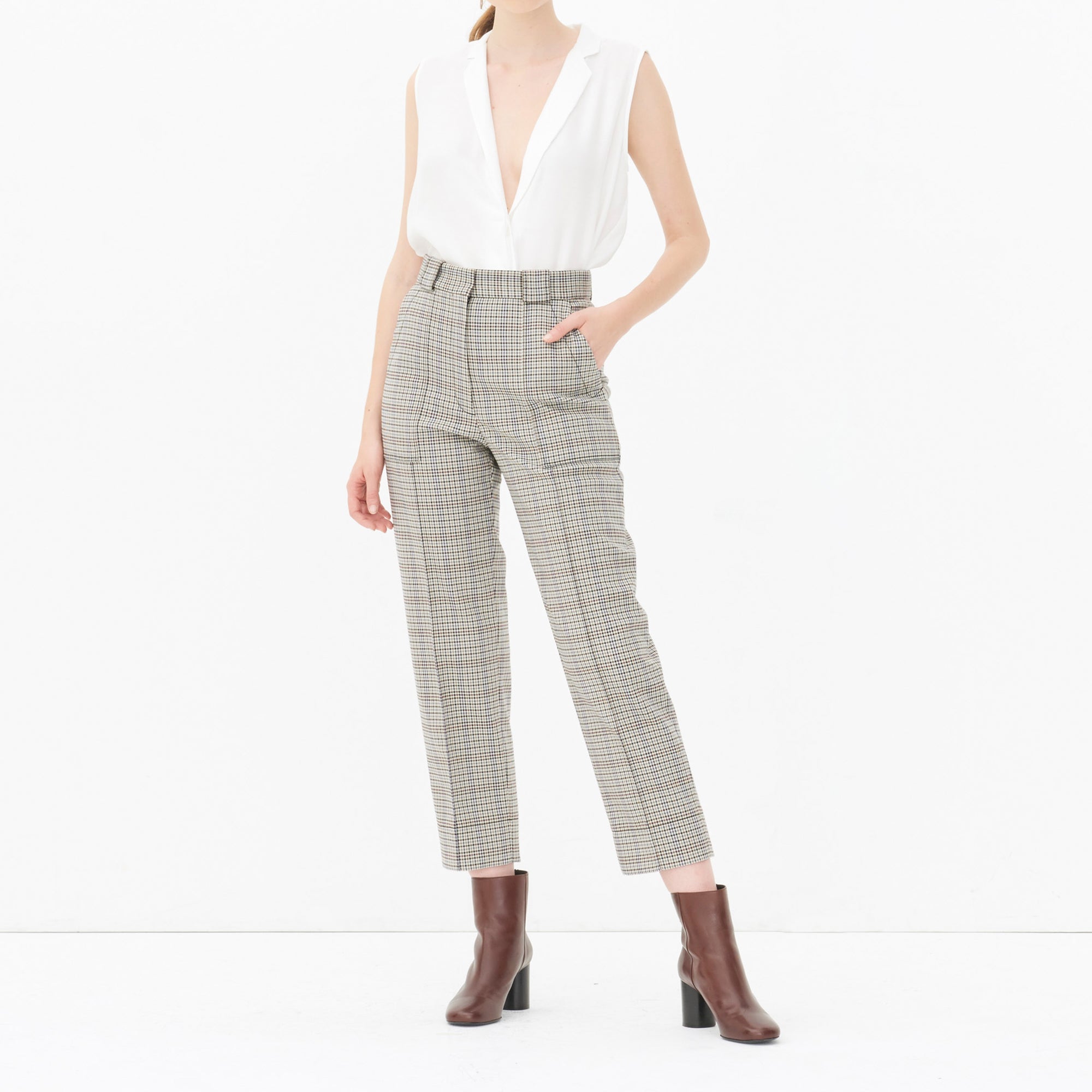 Pantalon Ecru Sandro seconde main