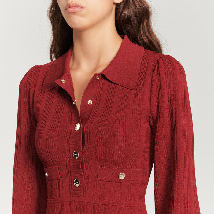 Robe en Maille plissée Sandro seconde main