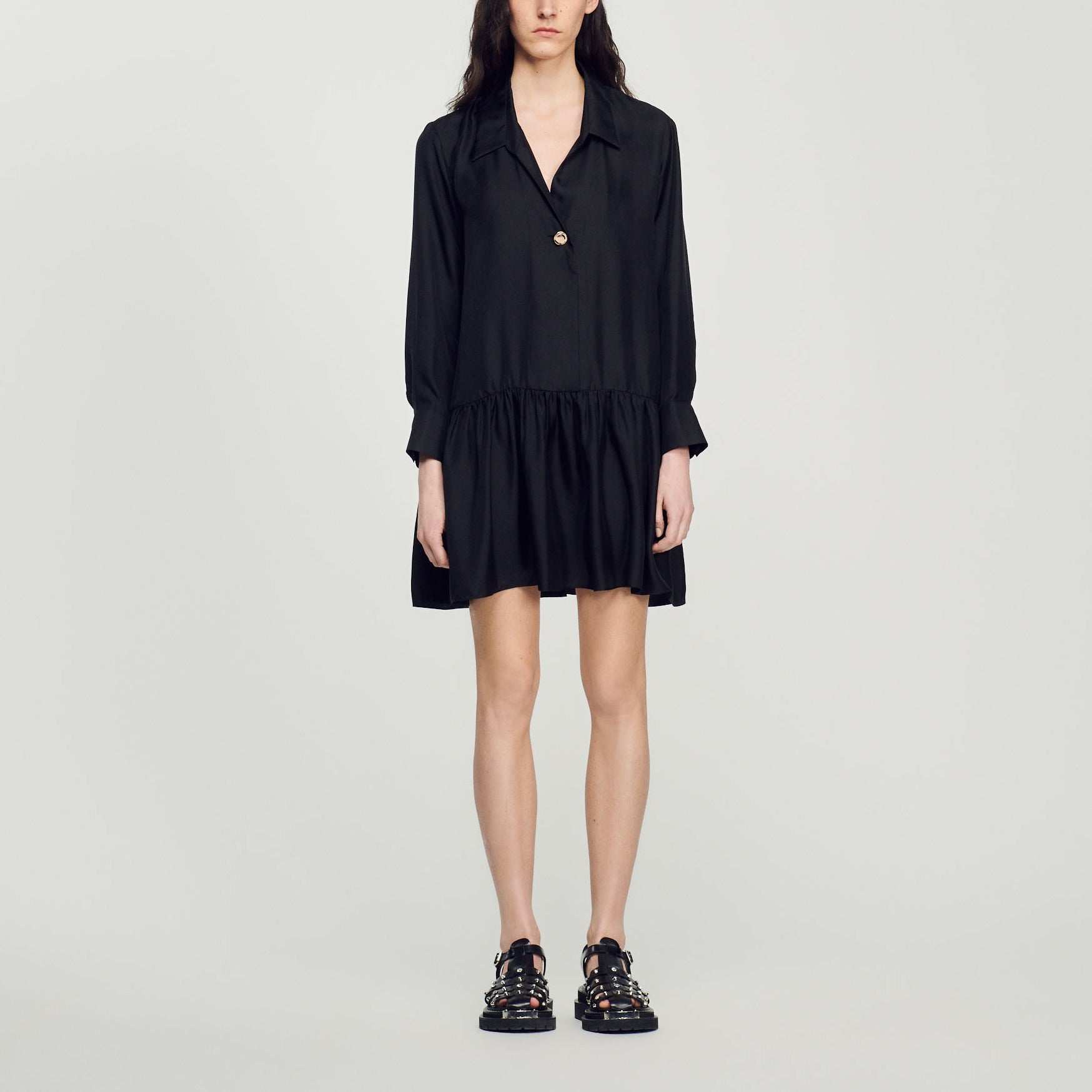 Robe courte en soie Sandro seconde main