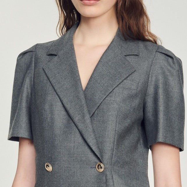 Robe courte à col tailleur Sandro seconde main