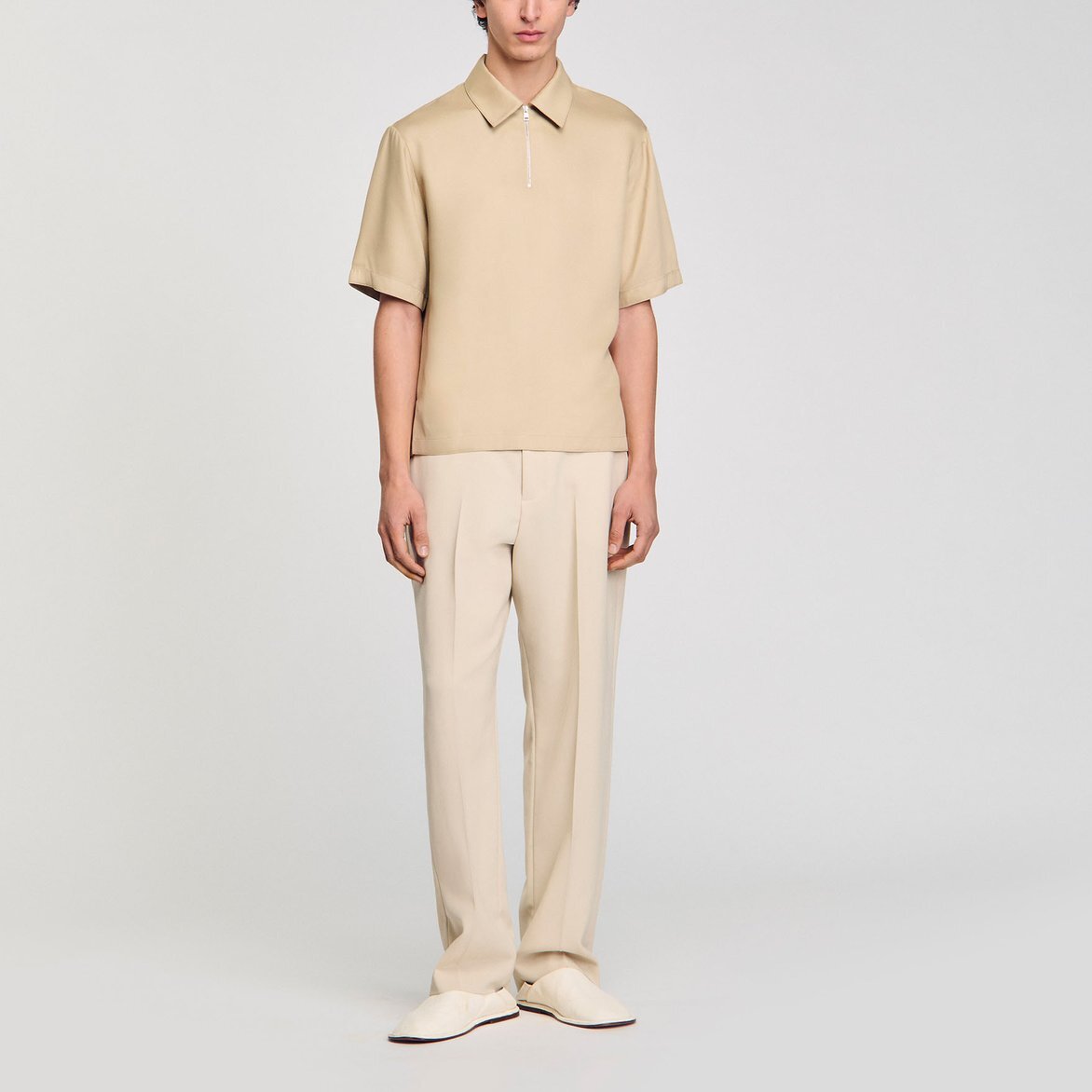 Polo à col zippé Sandro seconde main