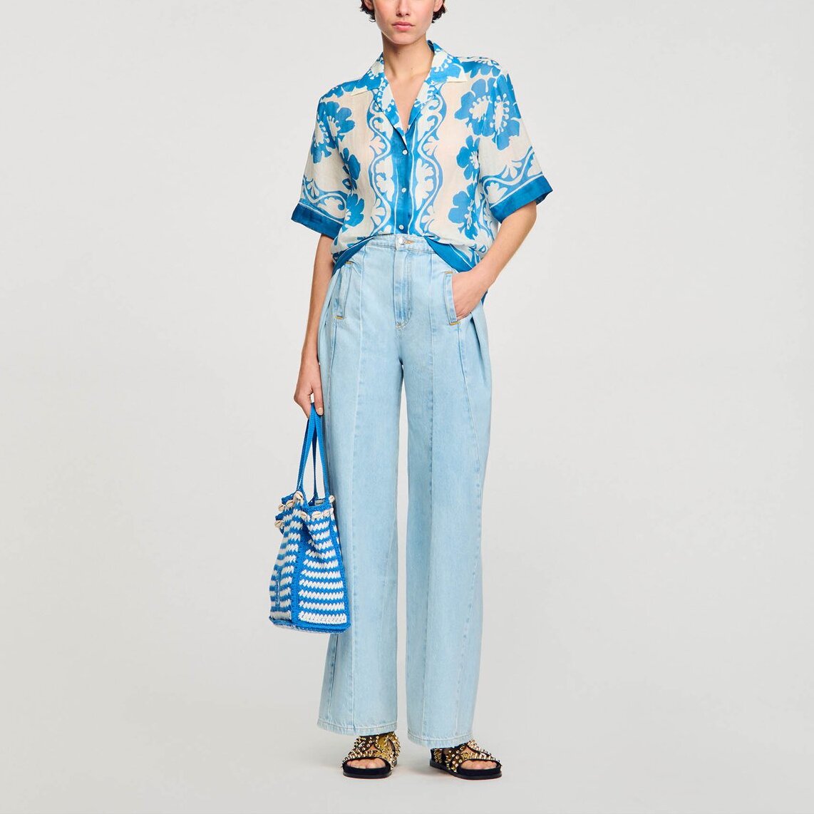 Chemise imprimée Sandro seconde main