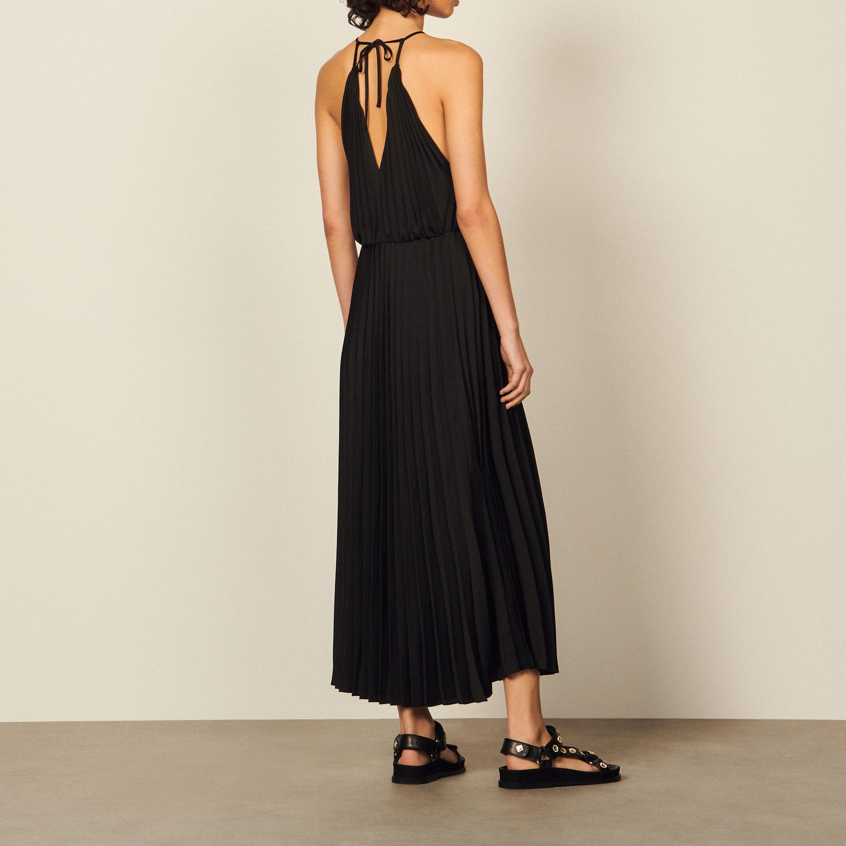 Robe longue plissée Sandro seconde main