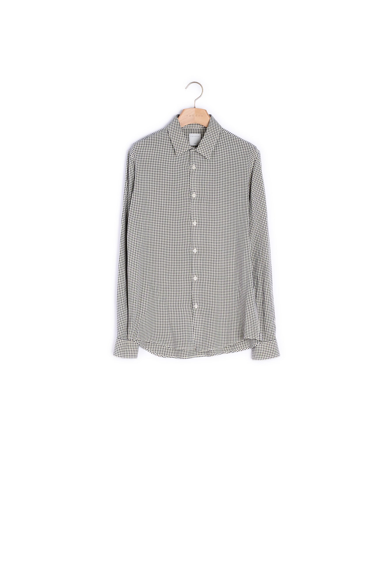 Chemise à petits carreaux Sandro seconde main