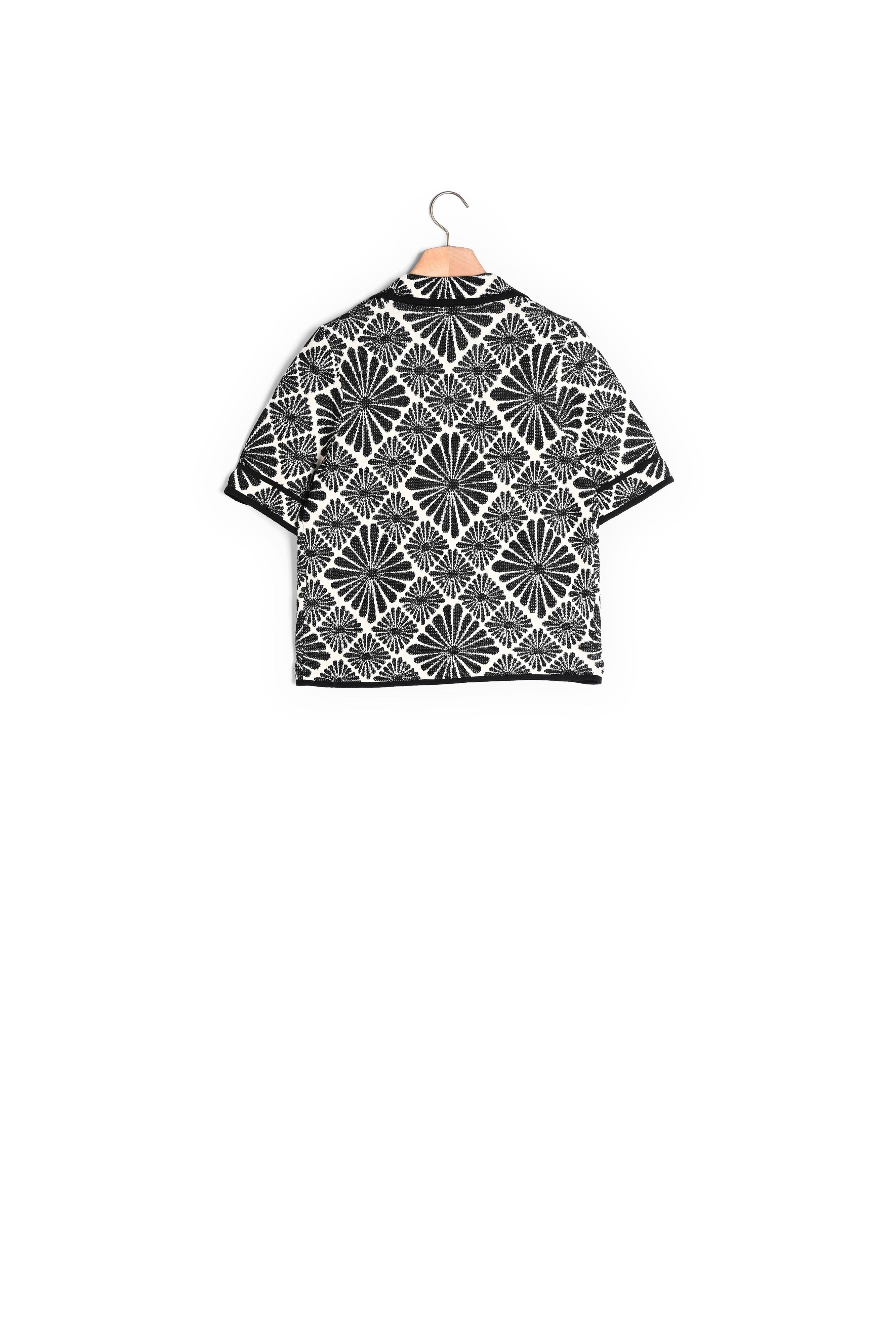 Cardigan jacquard fleurs Sandro seconde main