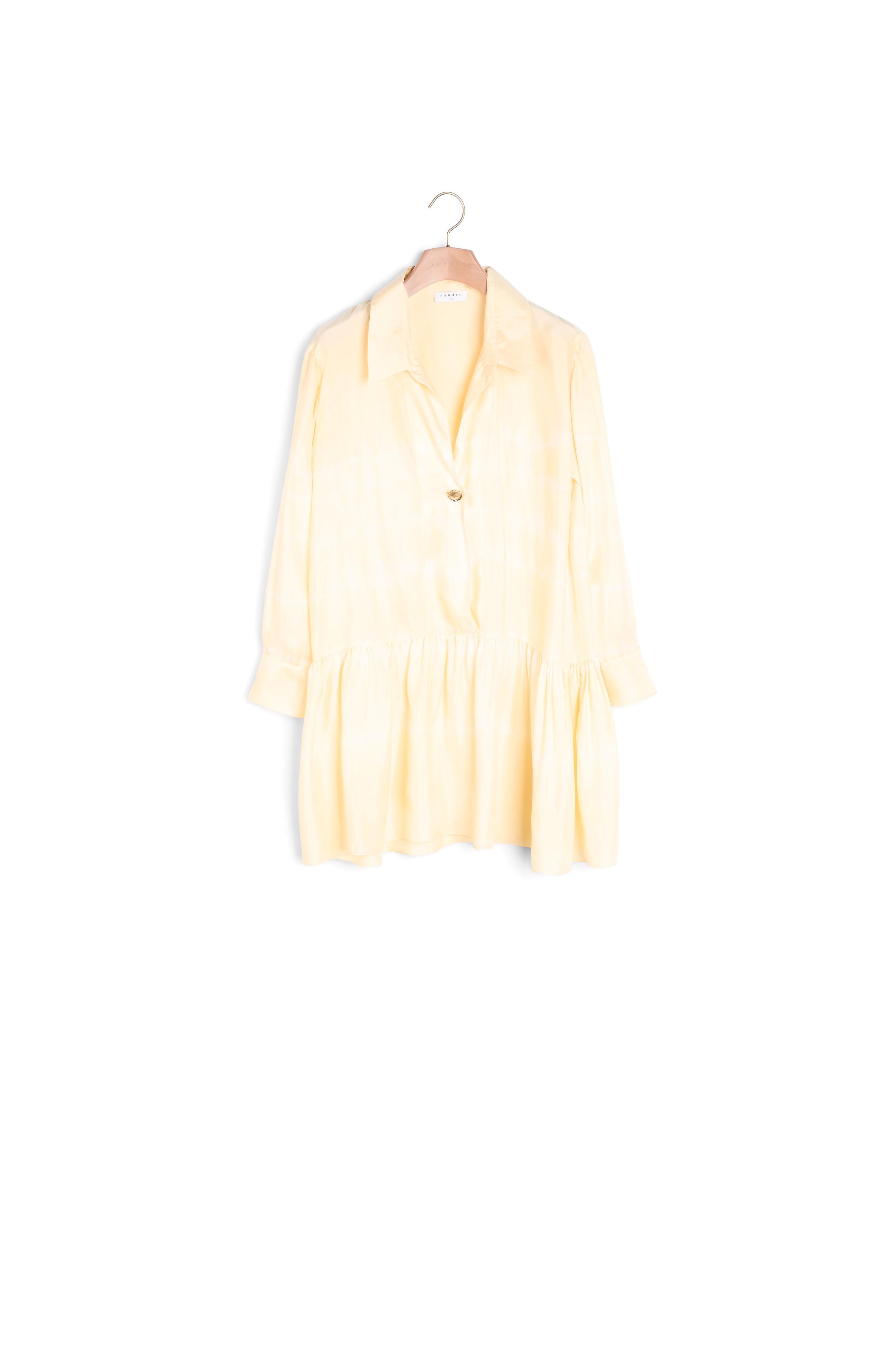 Robe courte tie and dye en soie Sandro seconde main