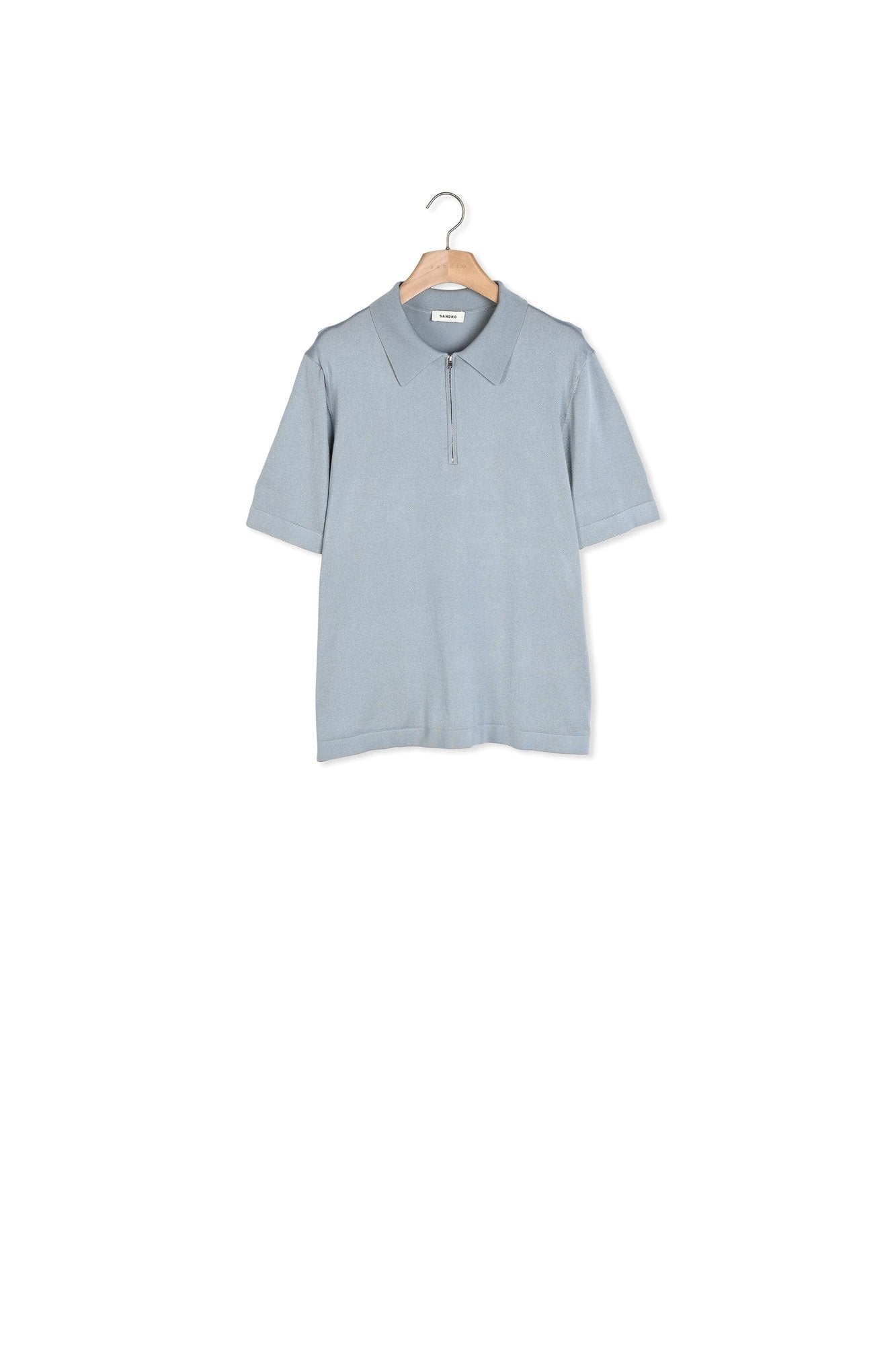 Polo en Maille à col zippé Sandro seconde main