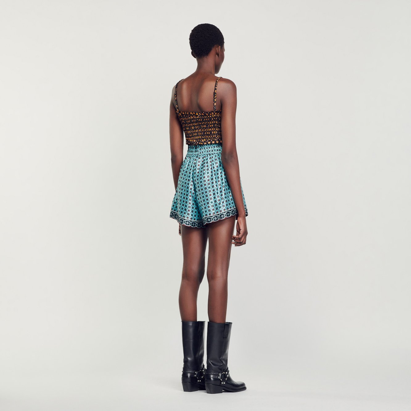 Top court smocké Sandro seconde main