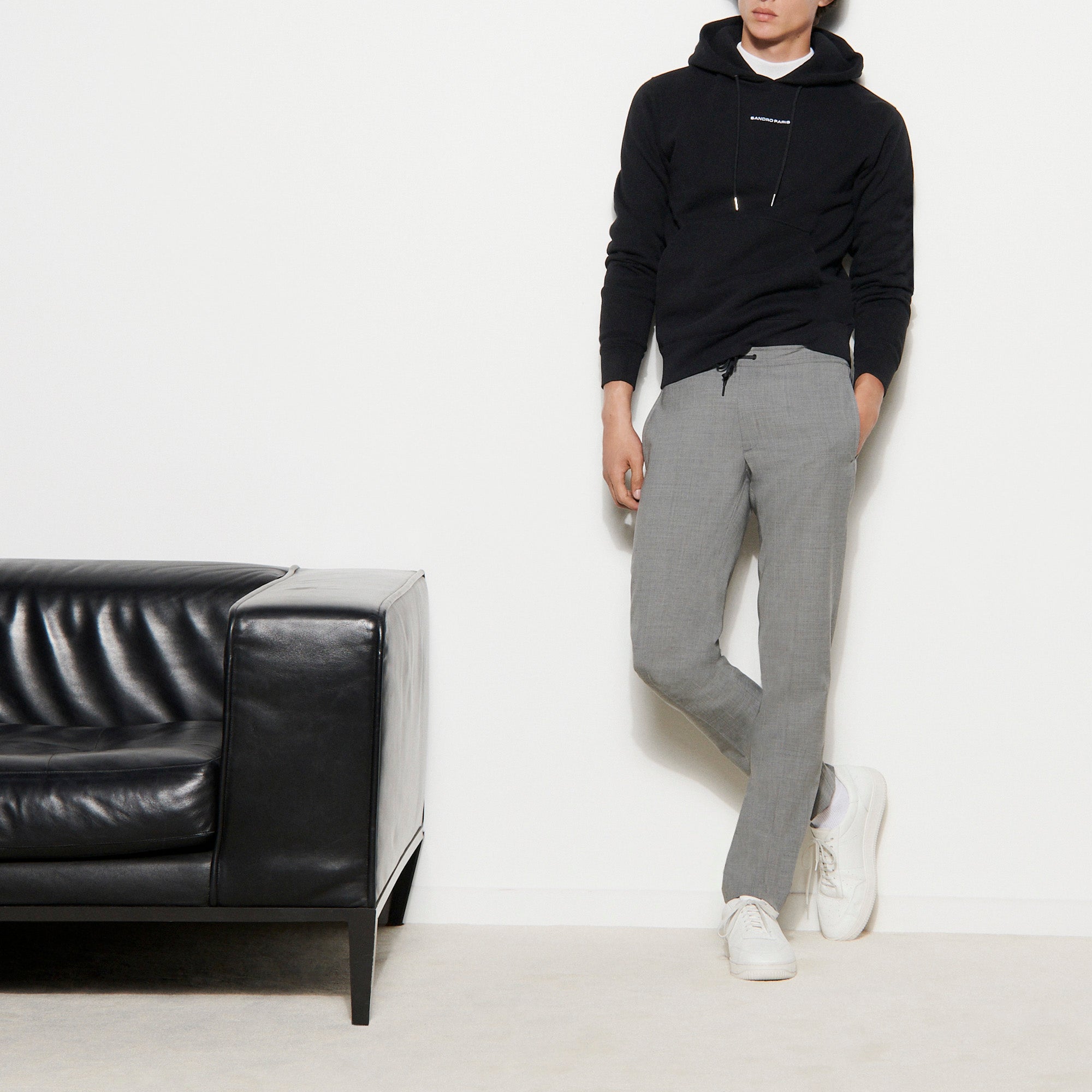 Pantalon à ceinture élastiquée Sandro seconde main