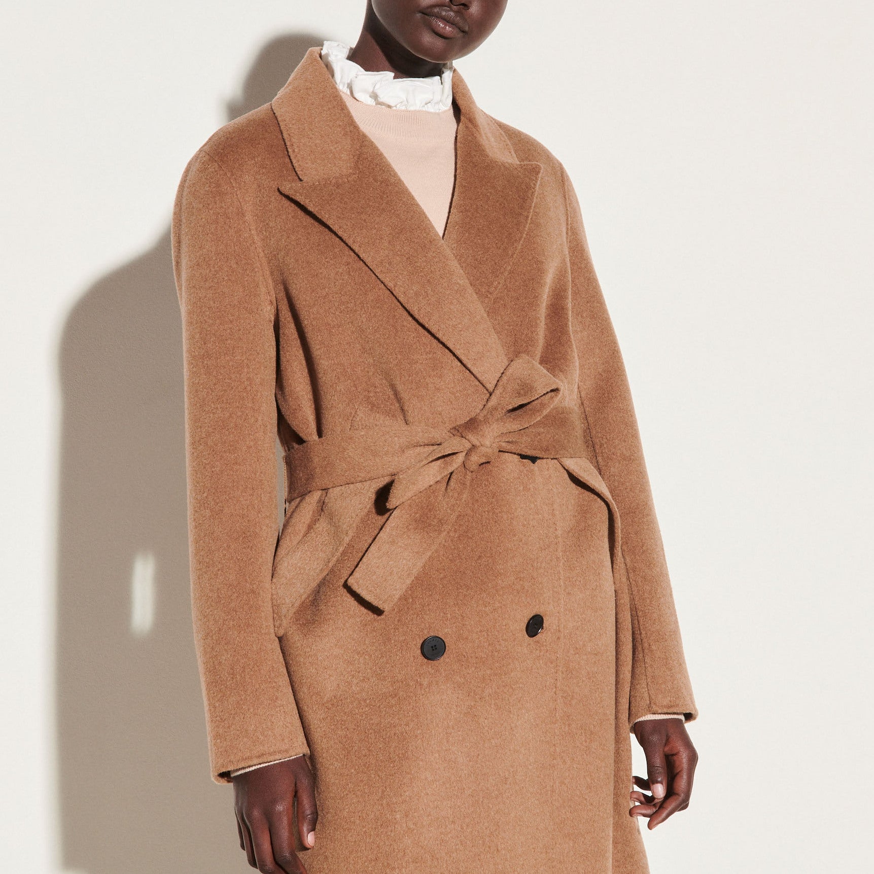 Manteau long à boutonnage croisé Sandro seconde main