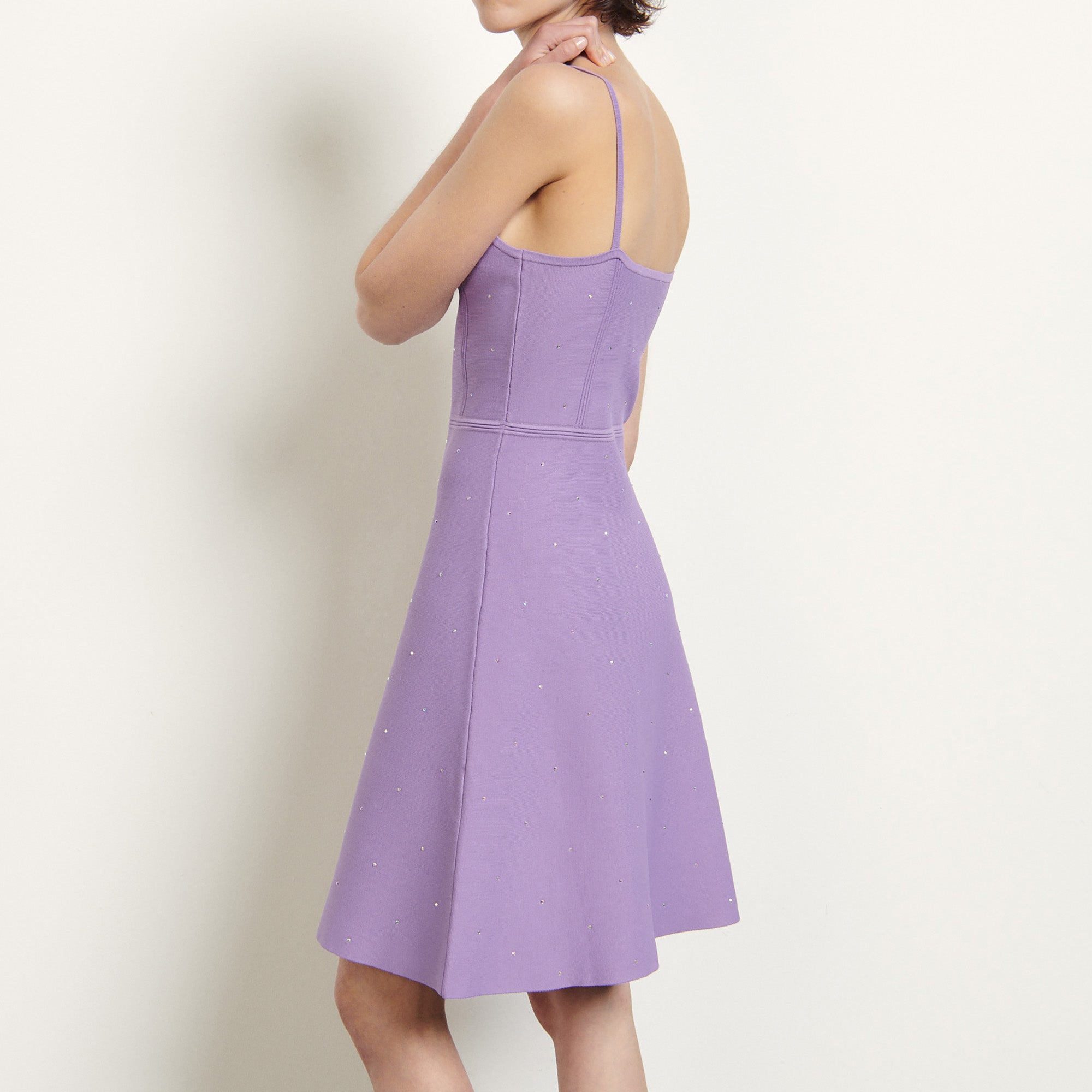 Robe en maille à bretelles Sandro seconde main