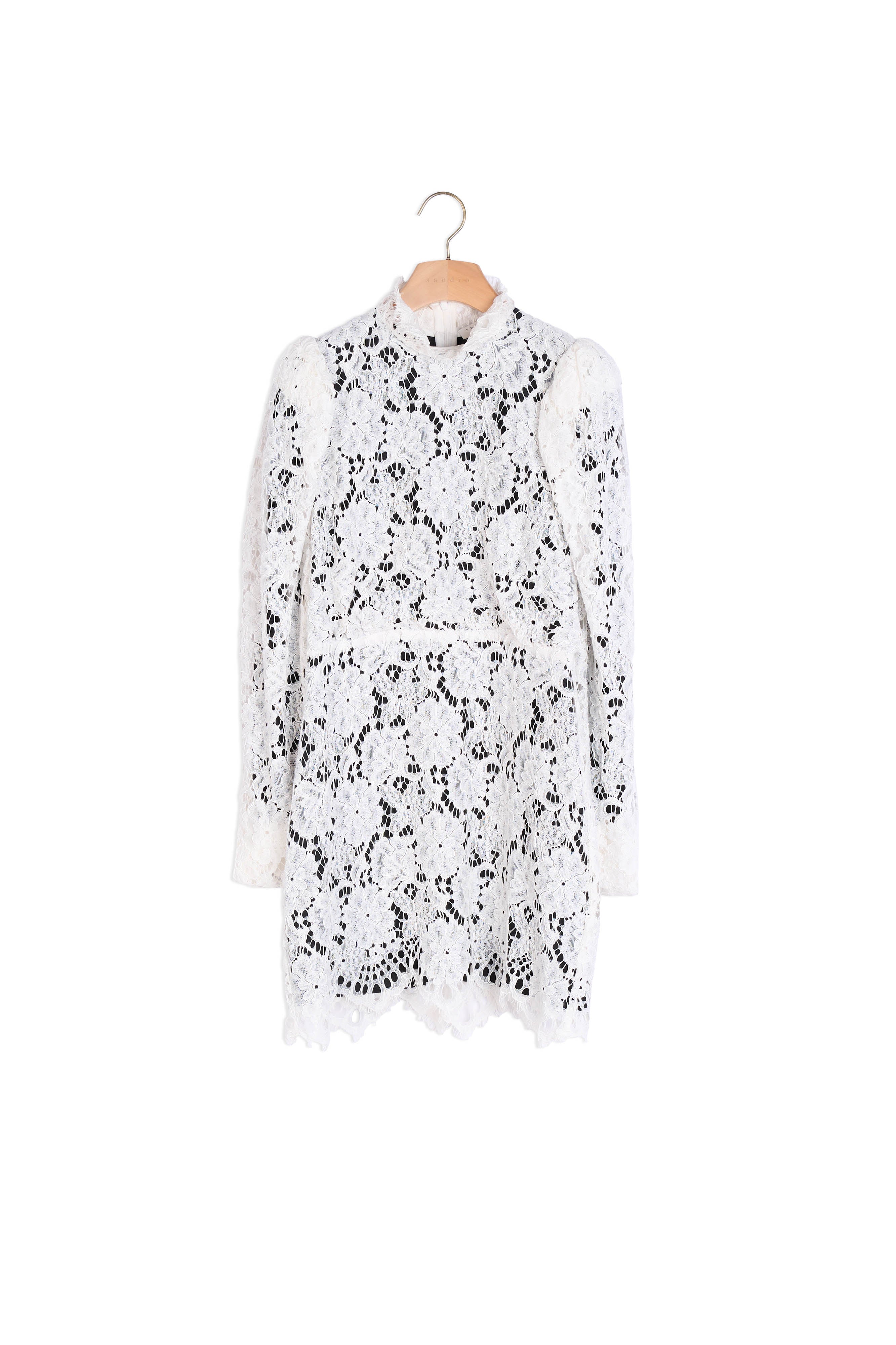 Robe courte en dentelle Sandro seconde main