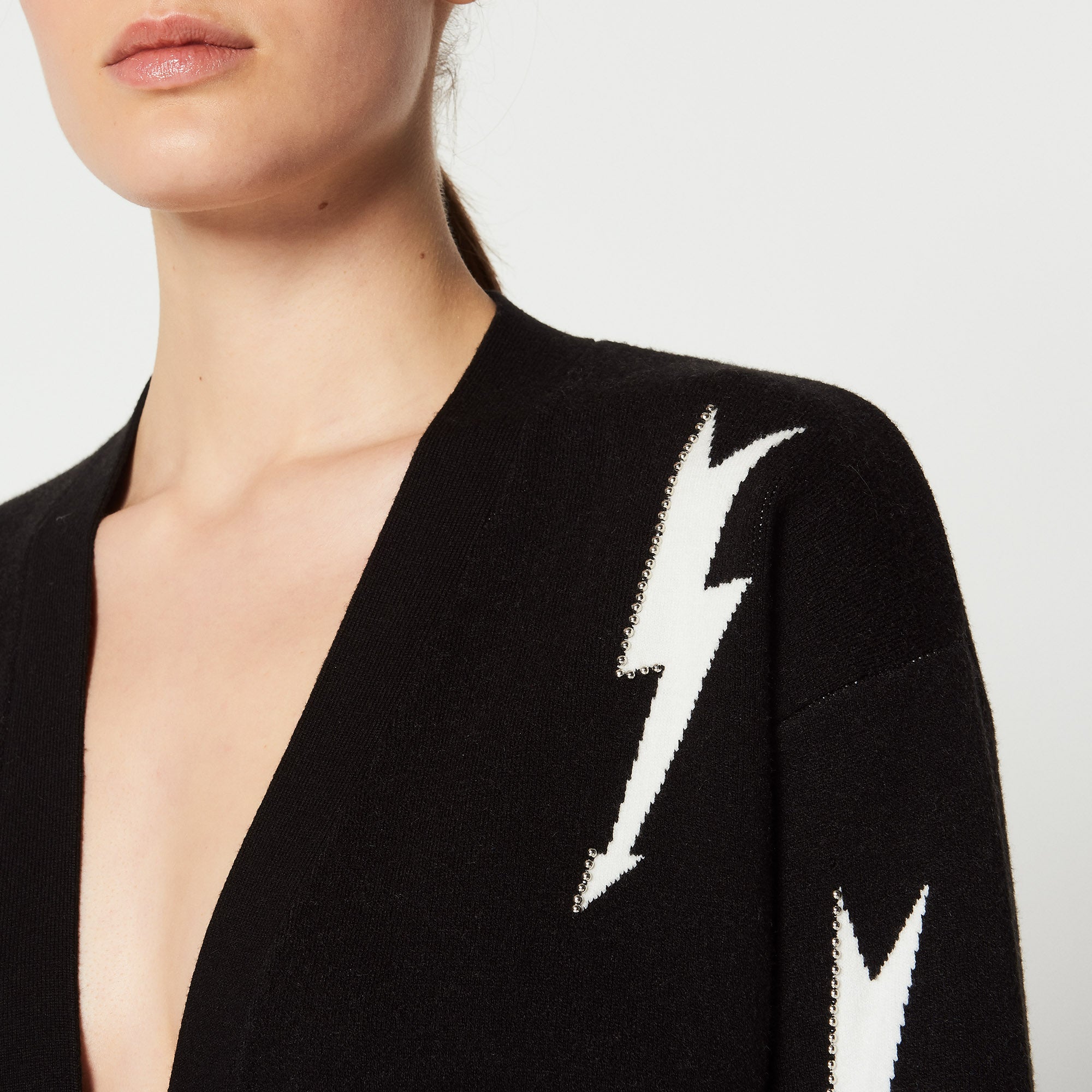 Gilet avec éclairs perlés Sandro seconde main