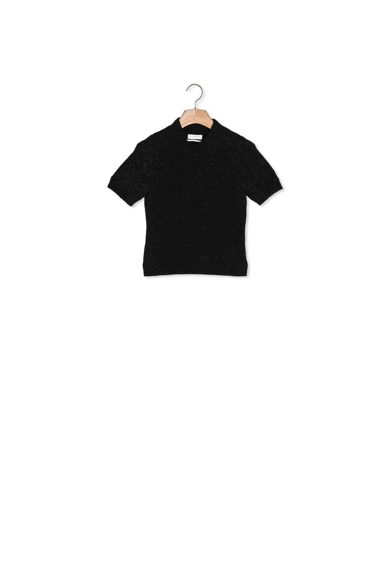 Pull court en Maille fantaisie Sandro seconde main