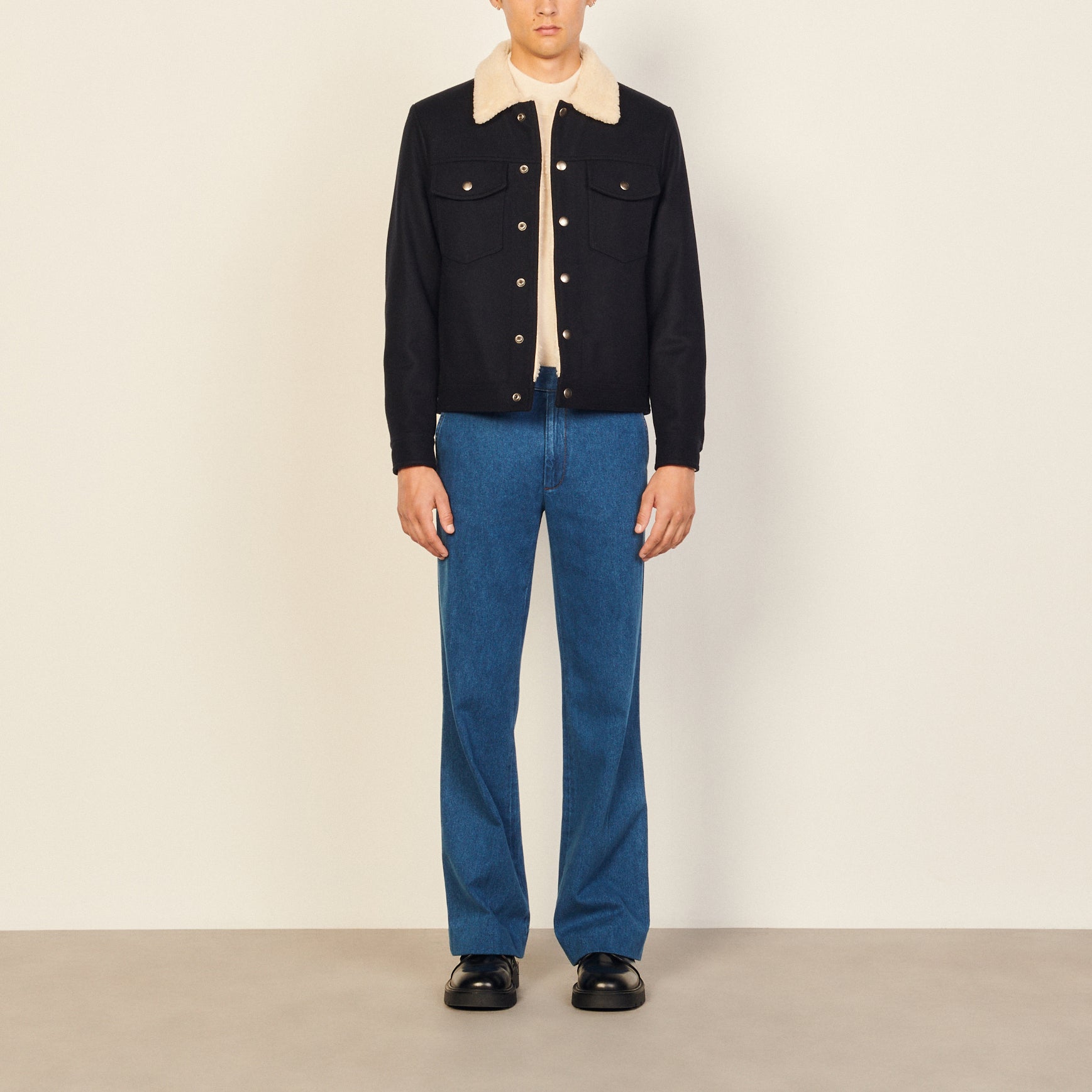 Blouson Marine Sandro seconde main