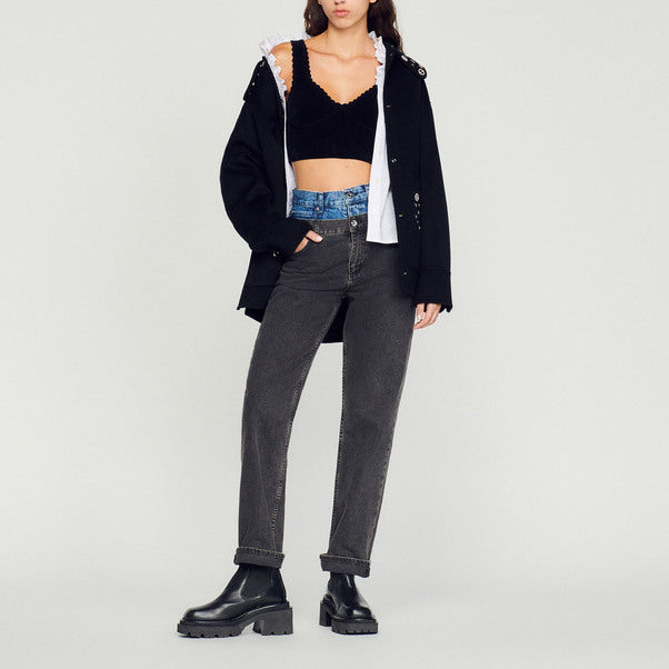 Brassière en Maille velours Sandro seconde main