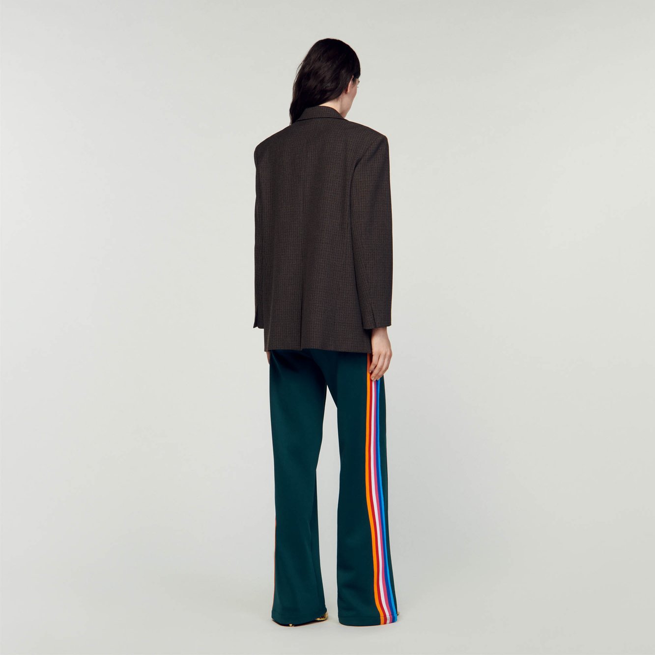 Veste de taille petits carreaux Sandro seconde main