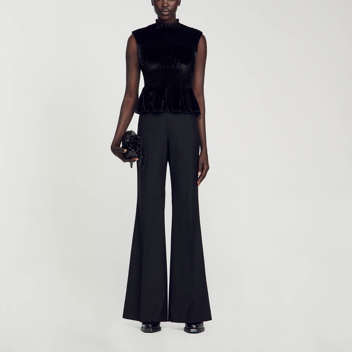 Top smocké Sandro seconde main