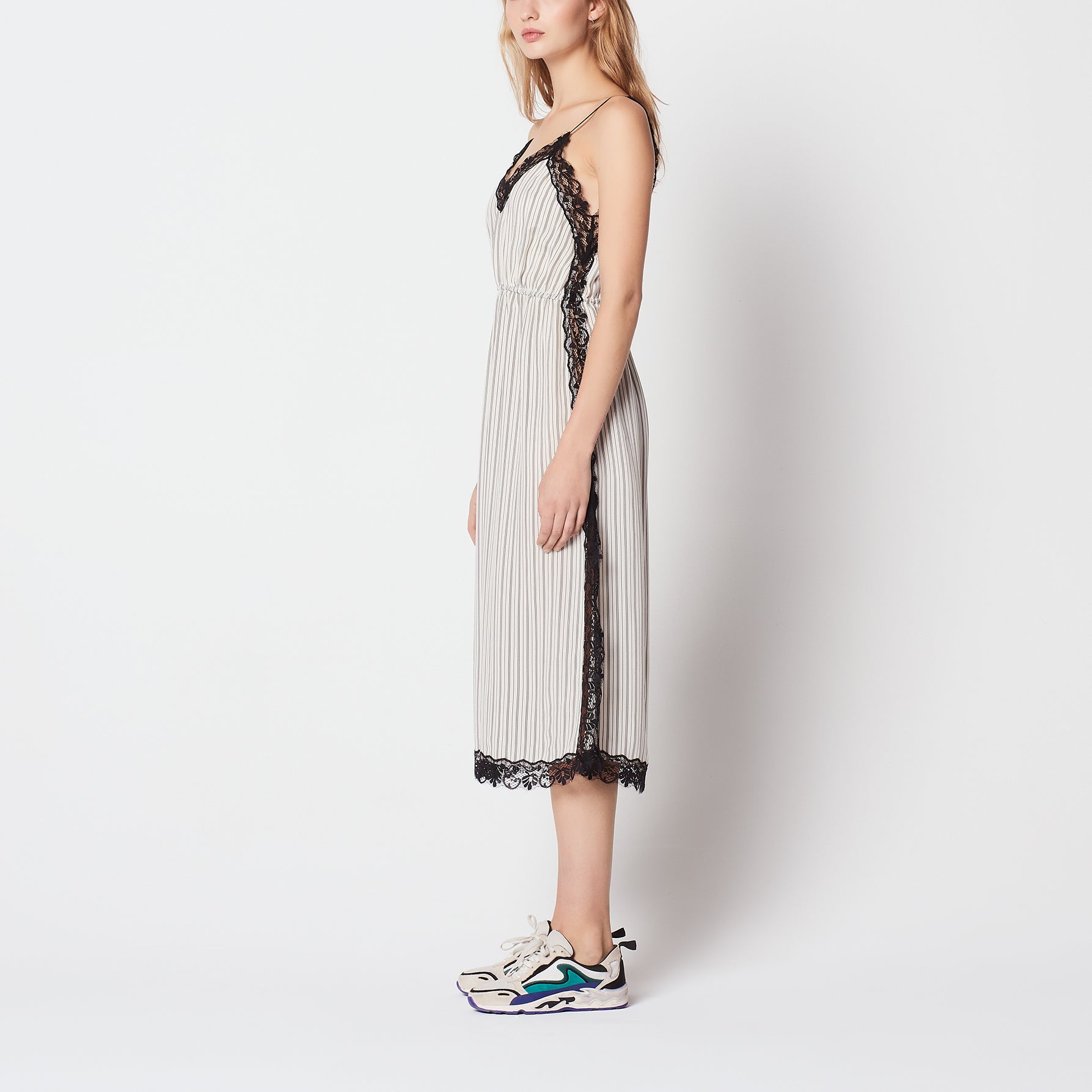 Robe longue à fines bretelles Sandro seconde main