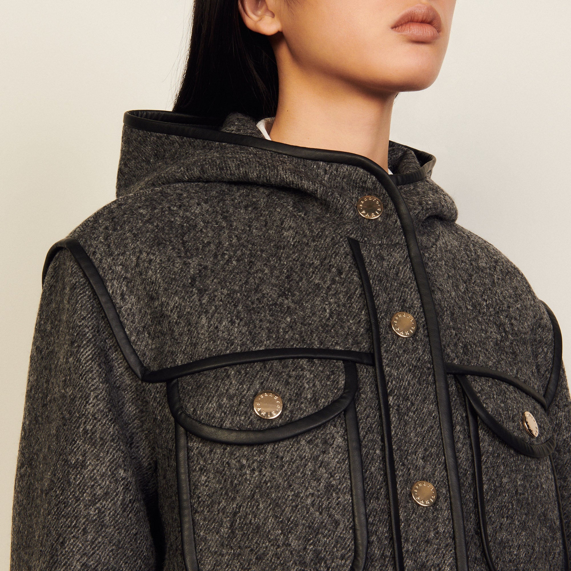 Outerwear Gris Sandro seconde main