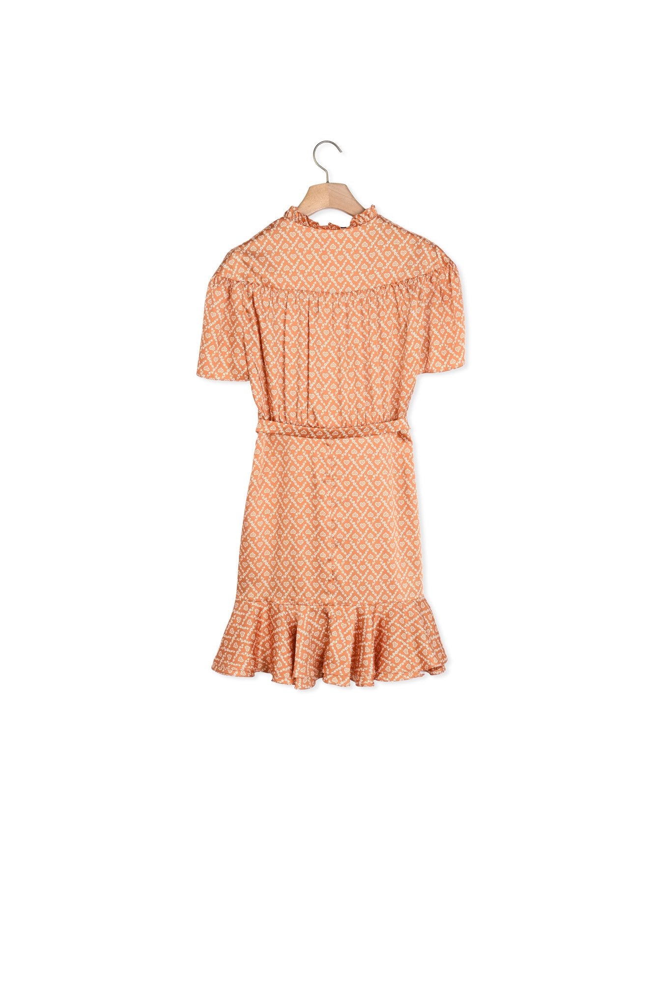 Robe volantée imprimé petits cœurs Sandro seconde main