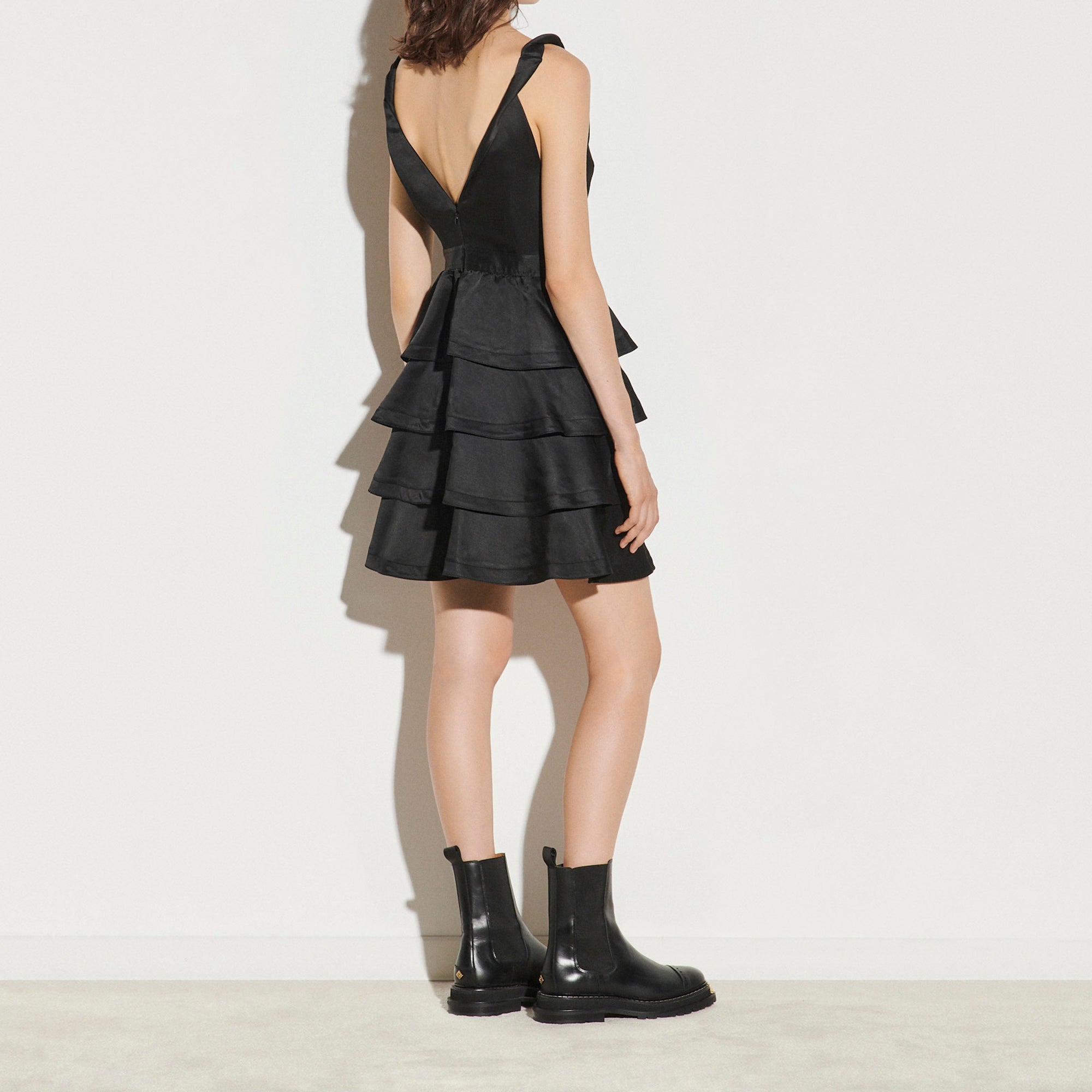 Robe sans manches à volants Sandro seconde main