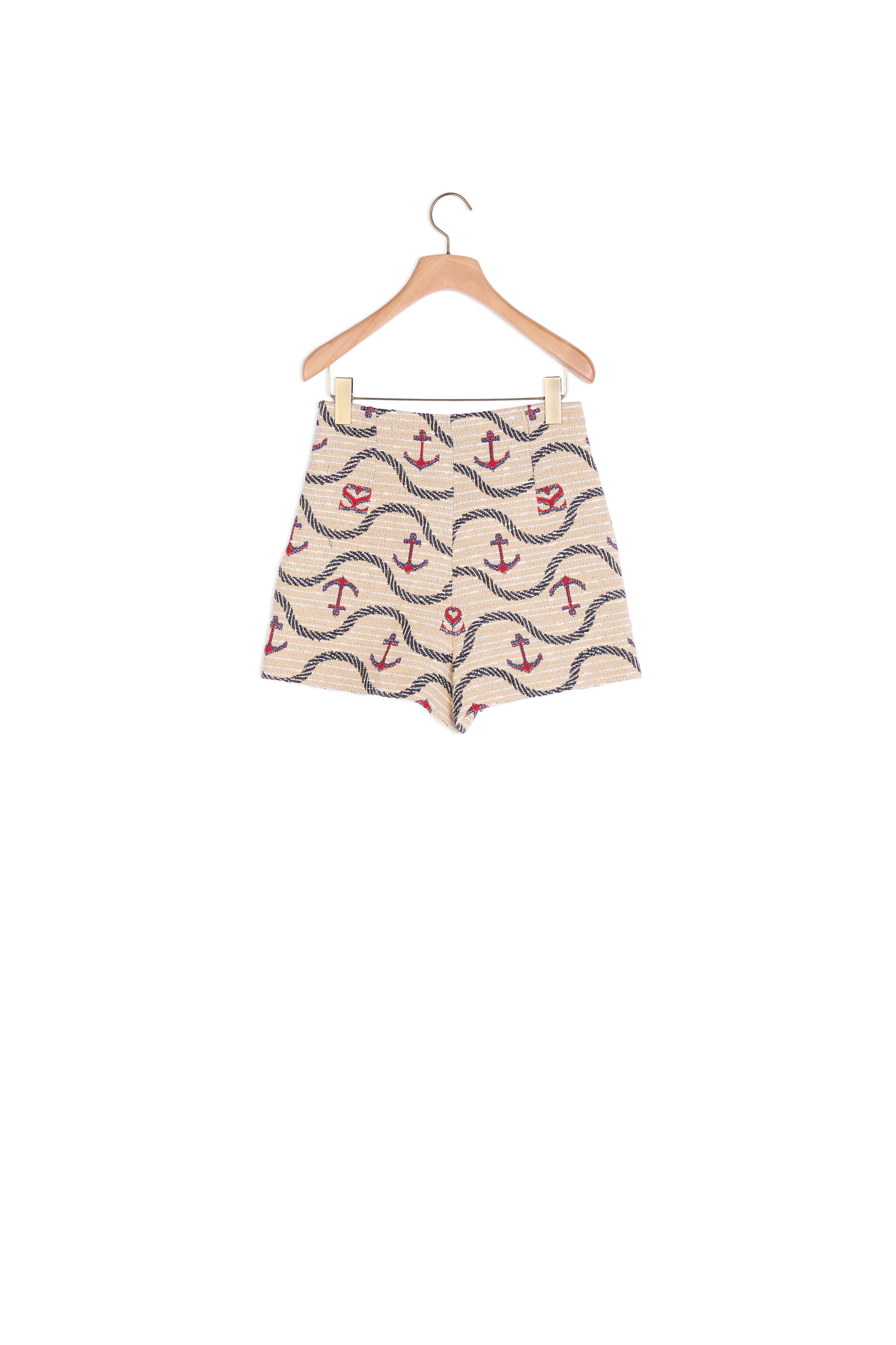 Short en jacquard fantaisie Sandro seconde main