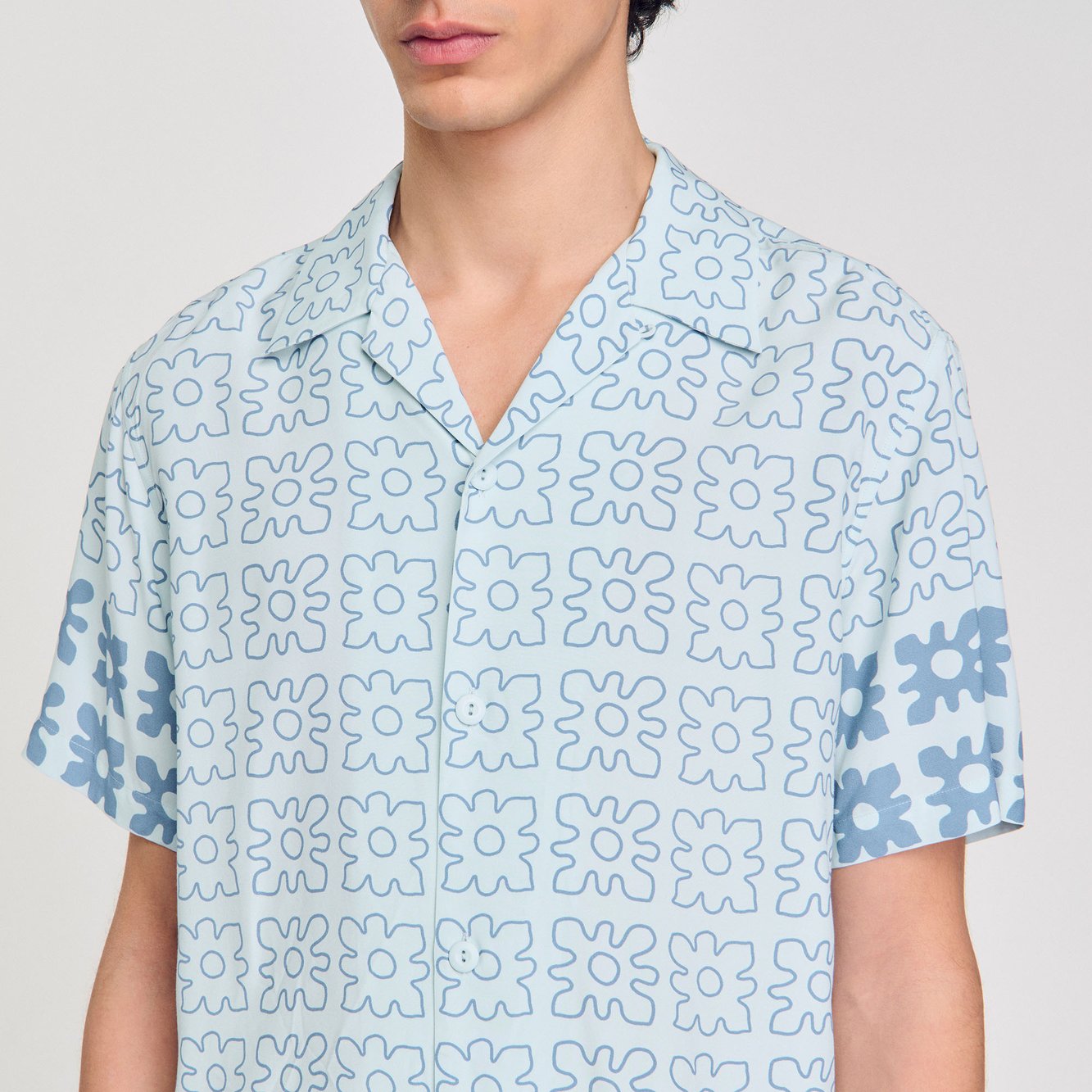 Chemise à imprimé fleuri Sandro seconde main