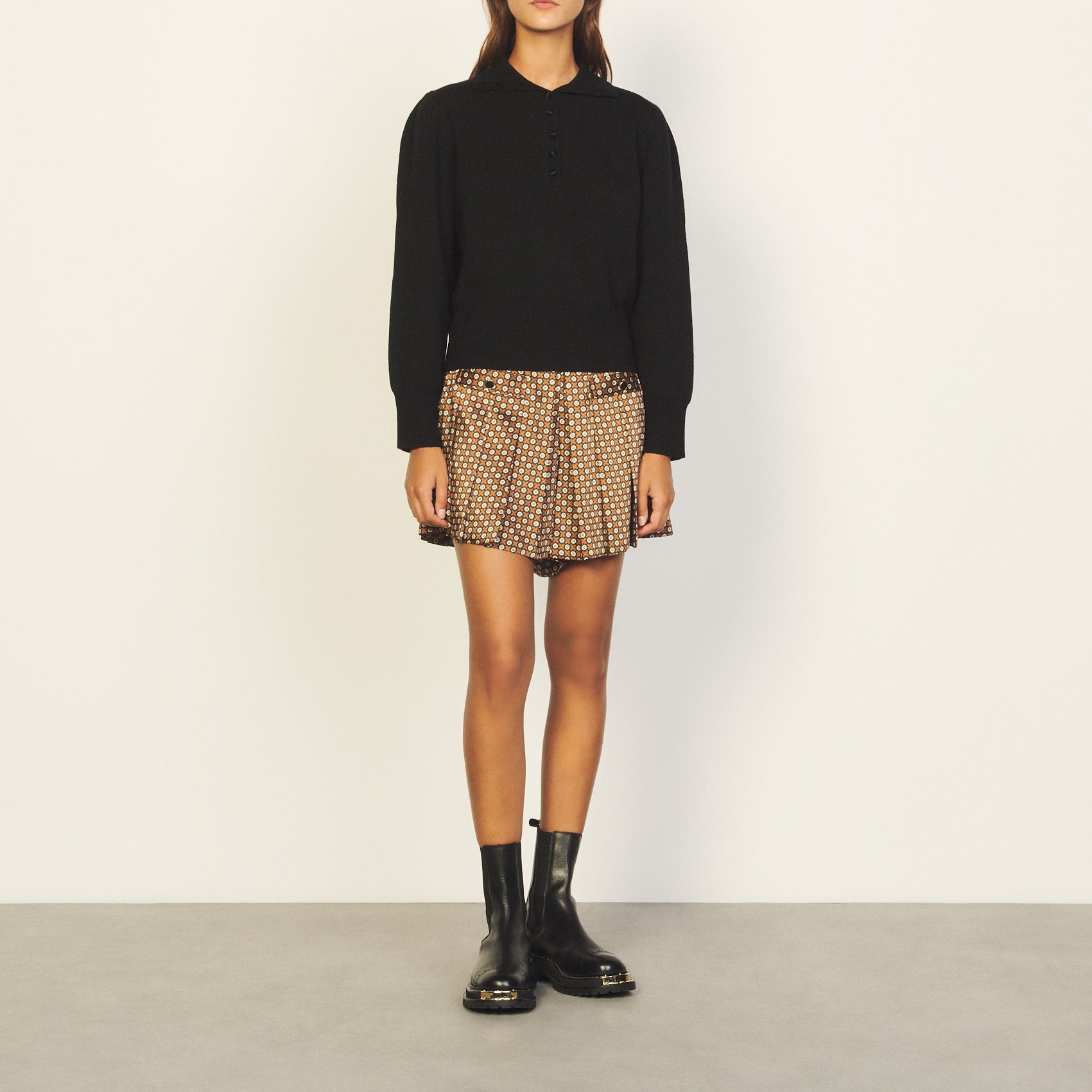 Pull Noir Sandro seconde main