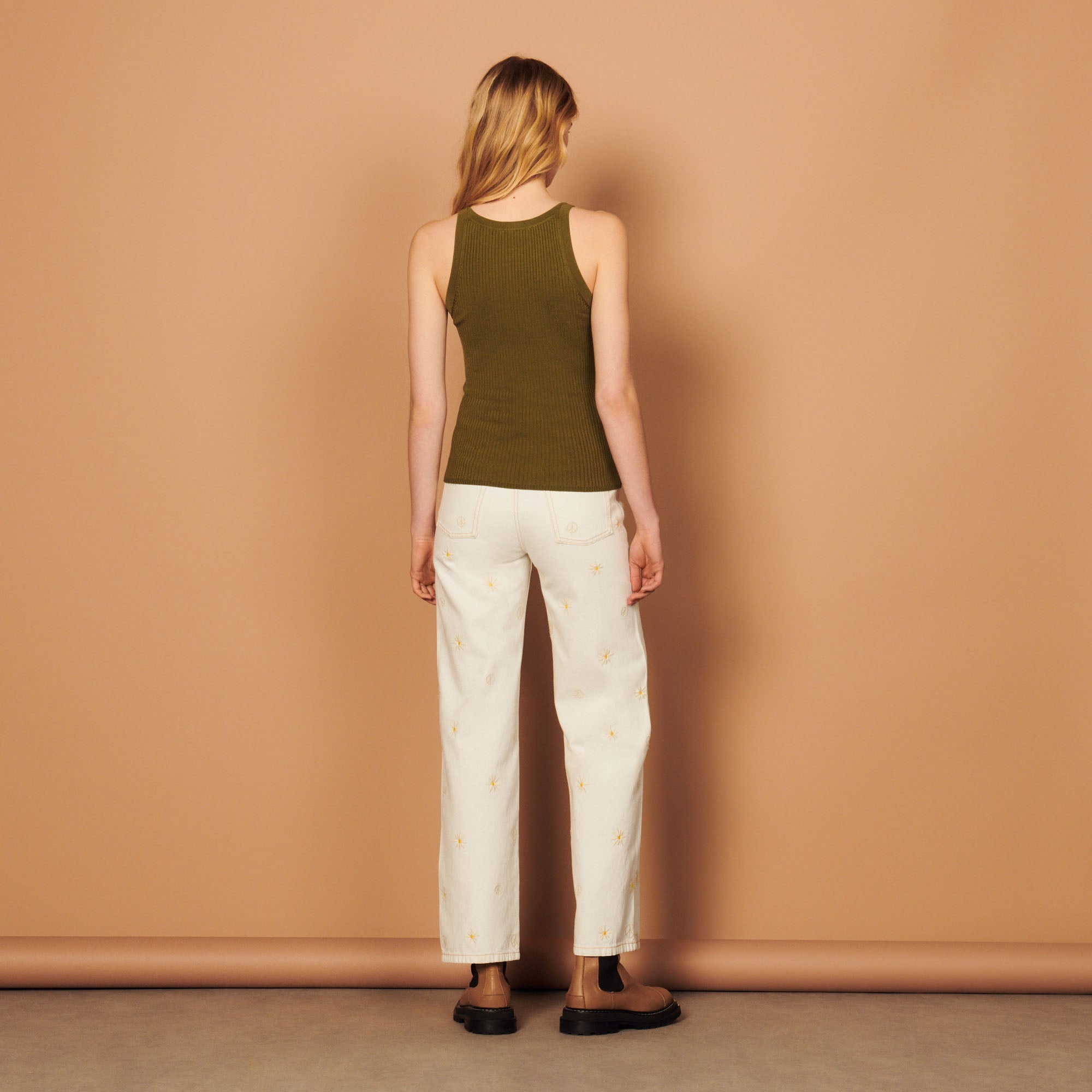 Débardeur à rivets en métal Sandro seconde main