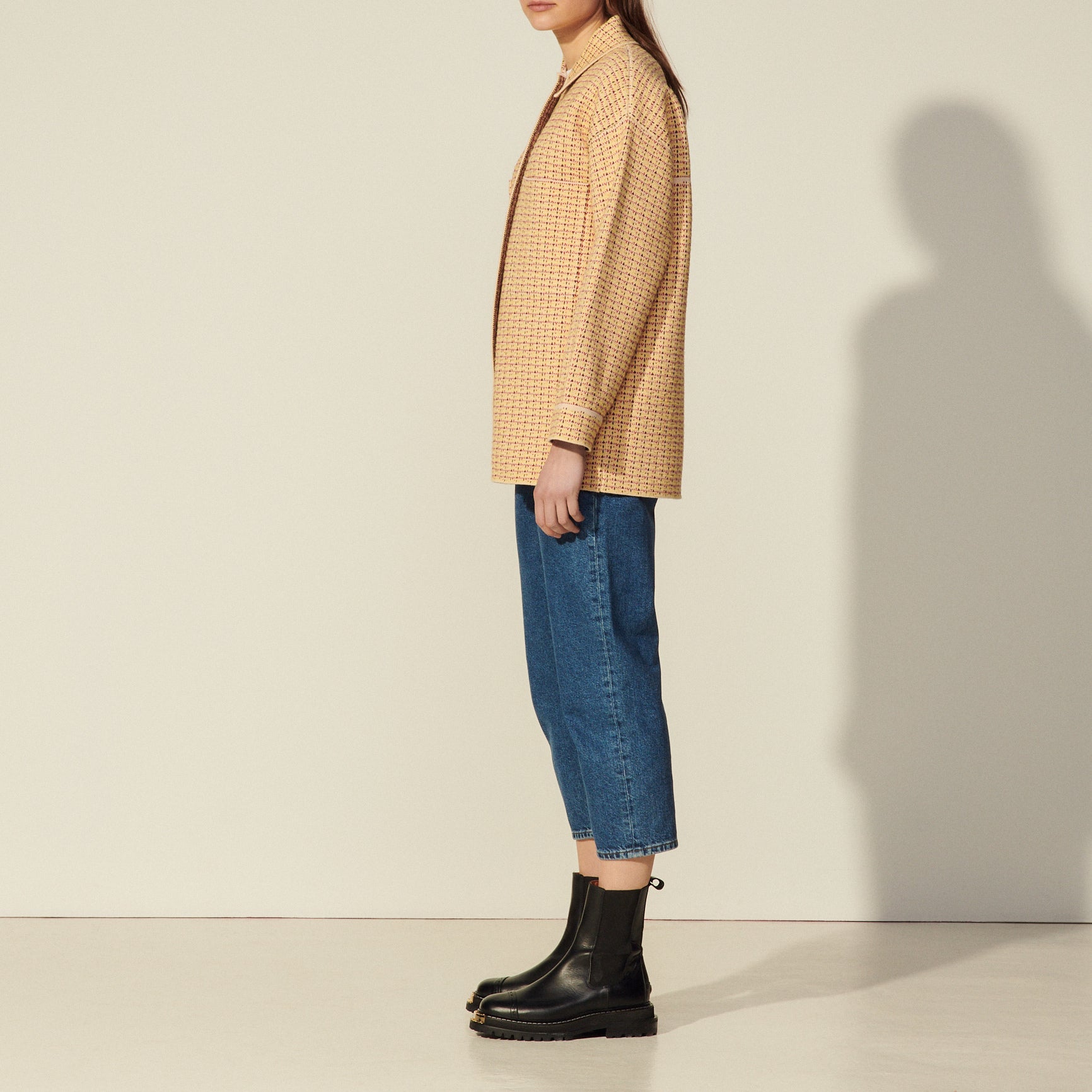 Cardicoat esprit surChemise en tweed Sandro seconde main