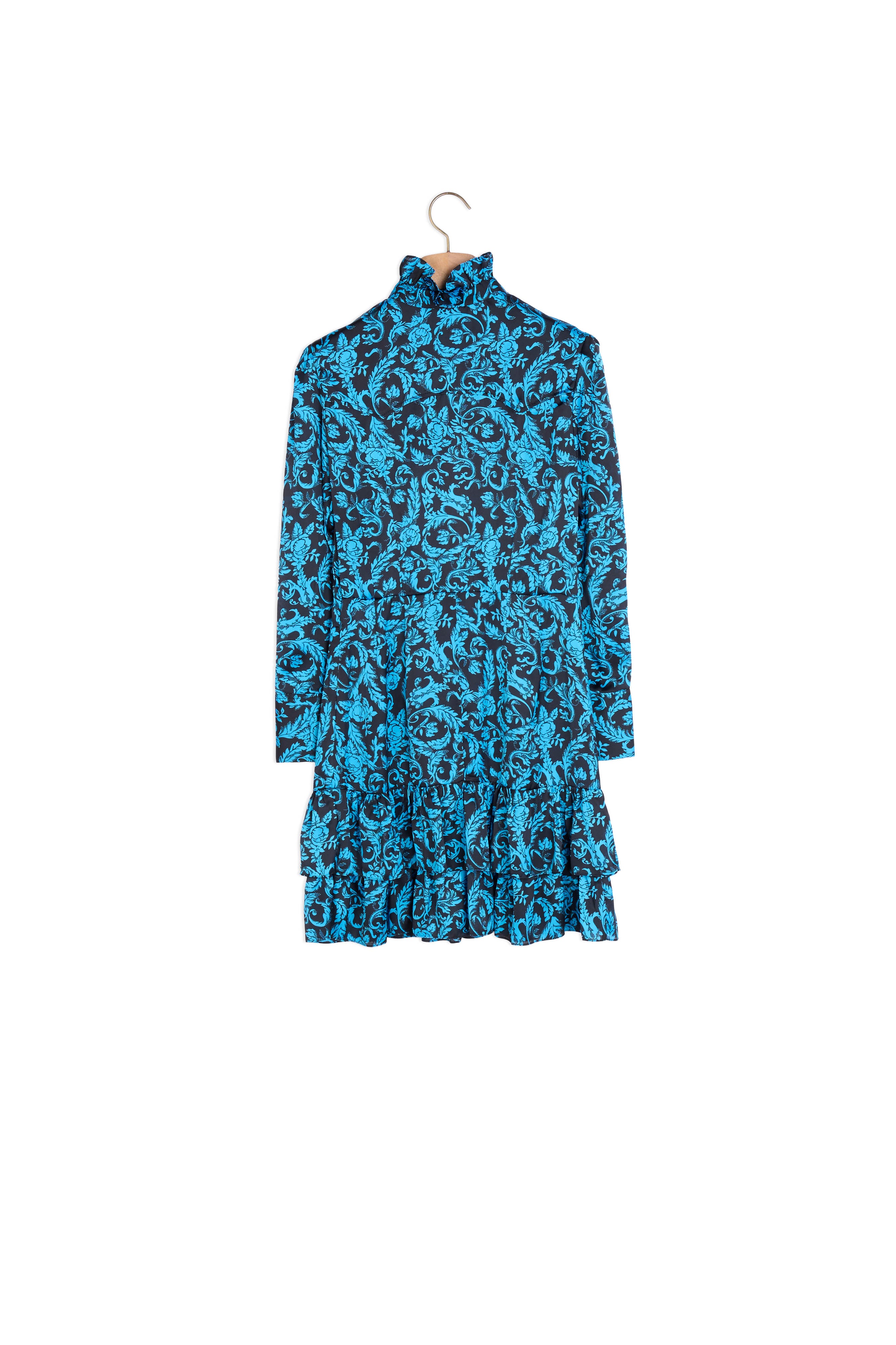 Robe imprimée à volants et col montant Sandro seconde main