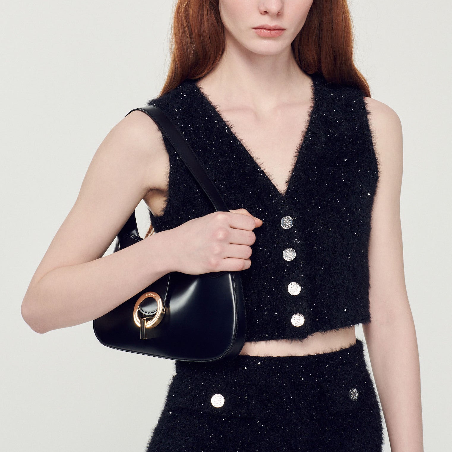 Brassière en tweed Sandro seconde main