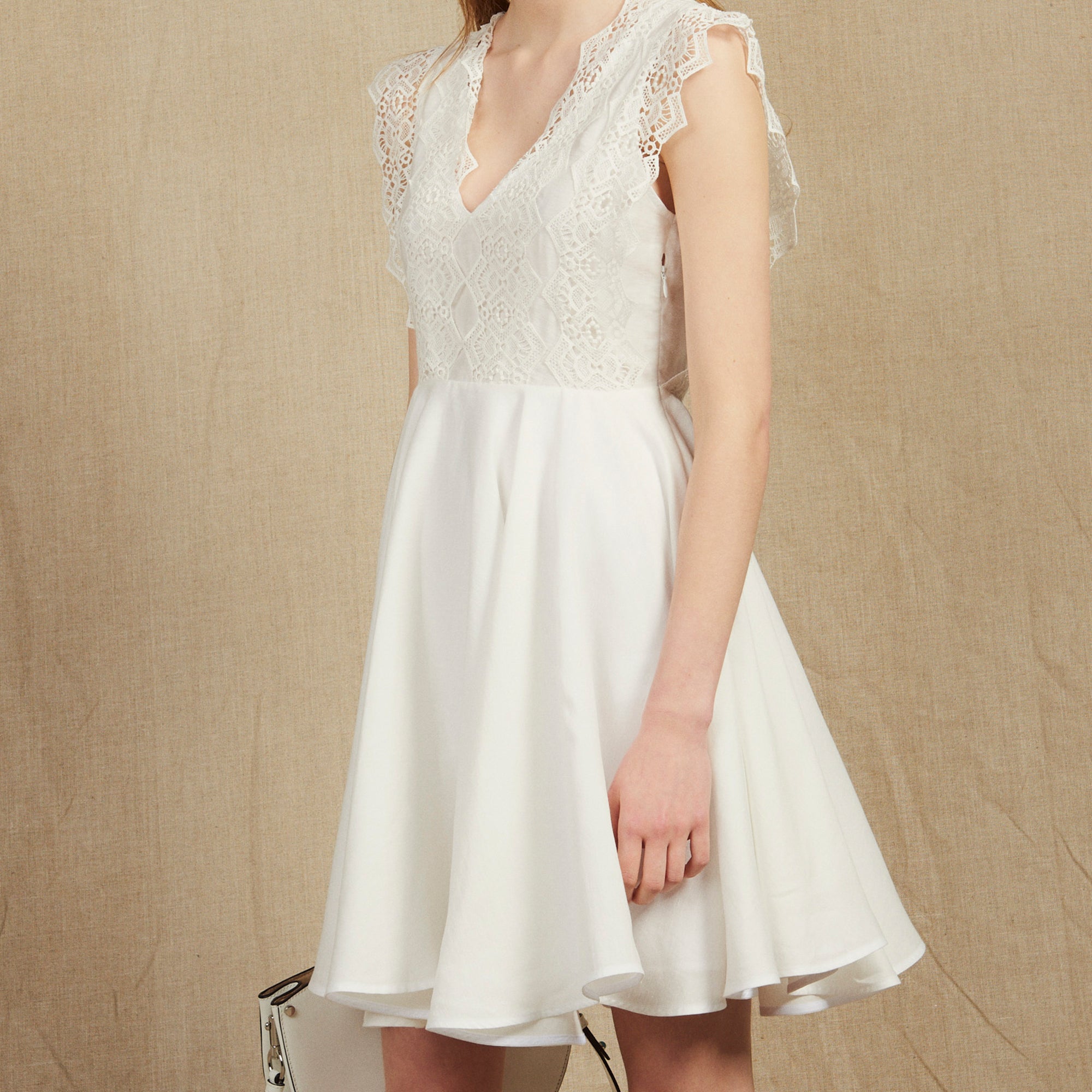 Robe courte patineuse Sandro seconde main