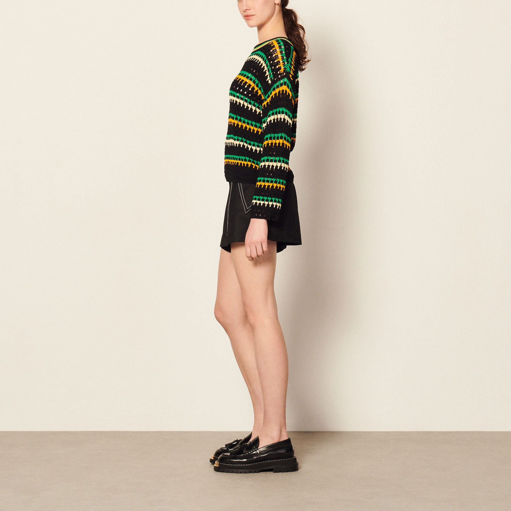 Pull en Maille tricotée Sandro seconde main