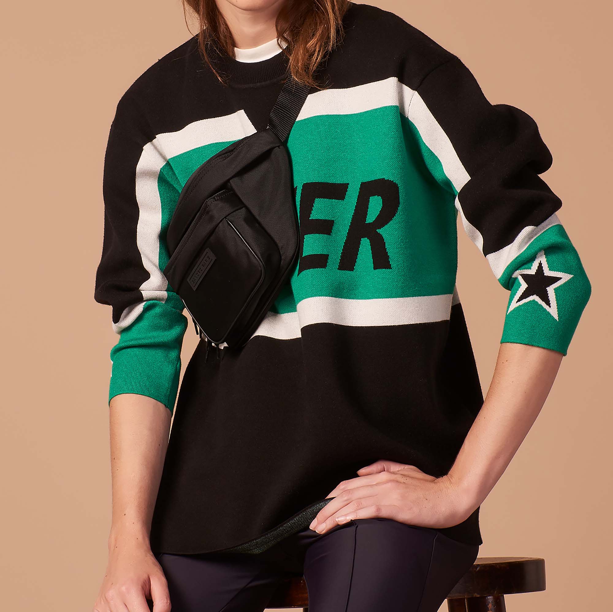 Pull tricolore en Maille jacquard Sandro seconde main