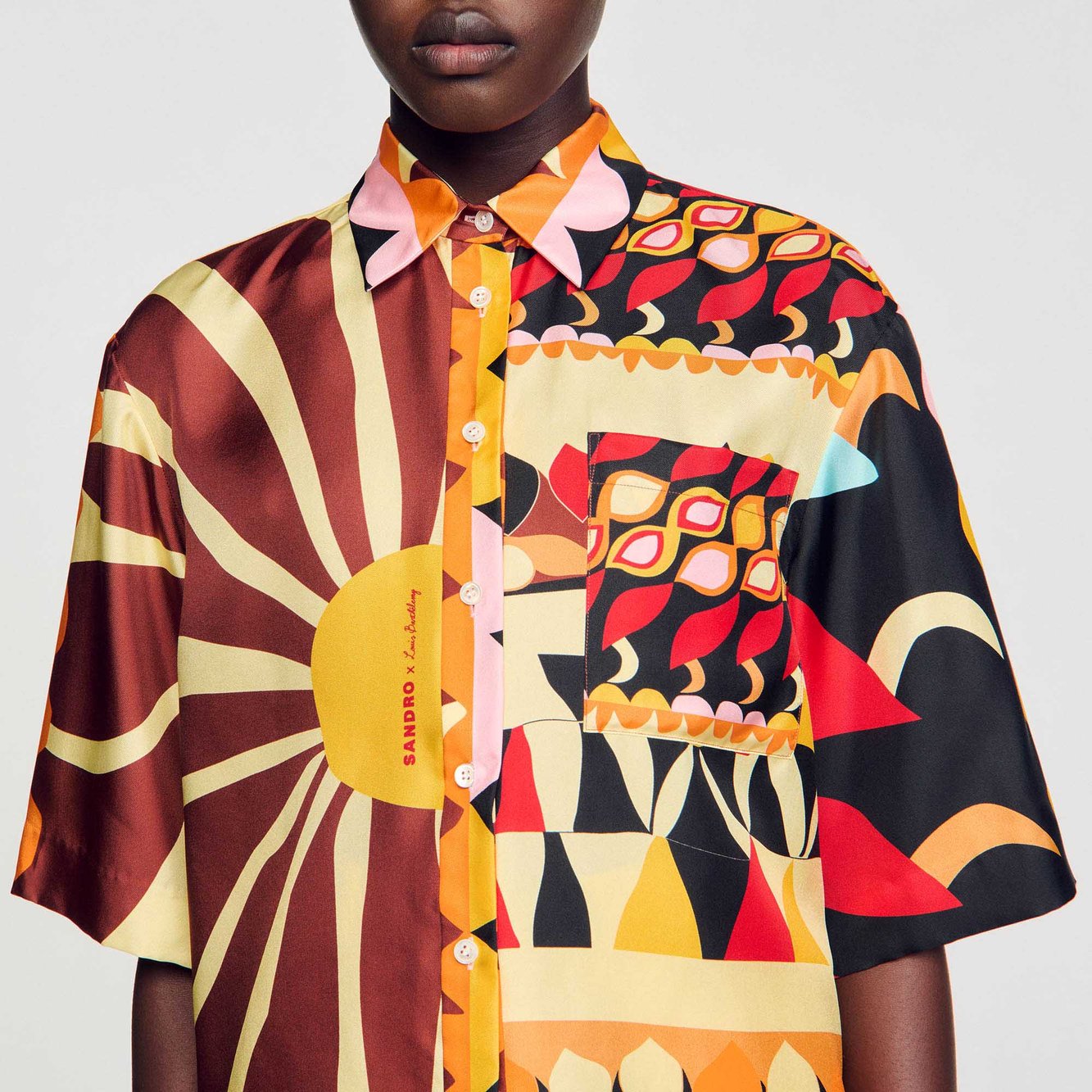 Chemise fluide imprimée Sandro seconde main