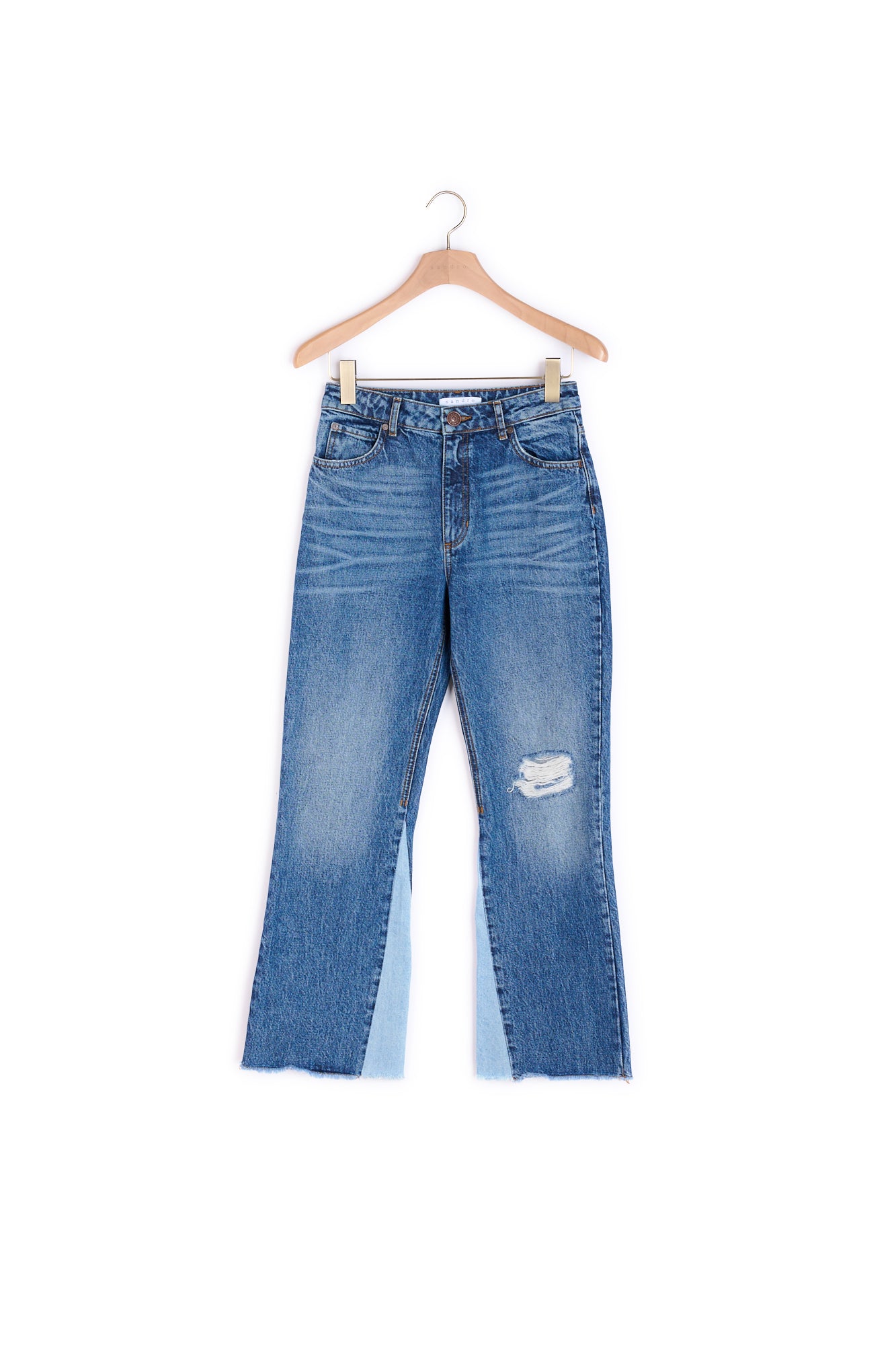 Jean avec insert de Jean clair Sandro seconde main