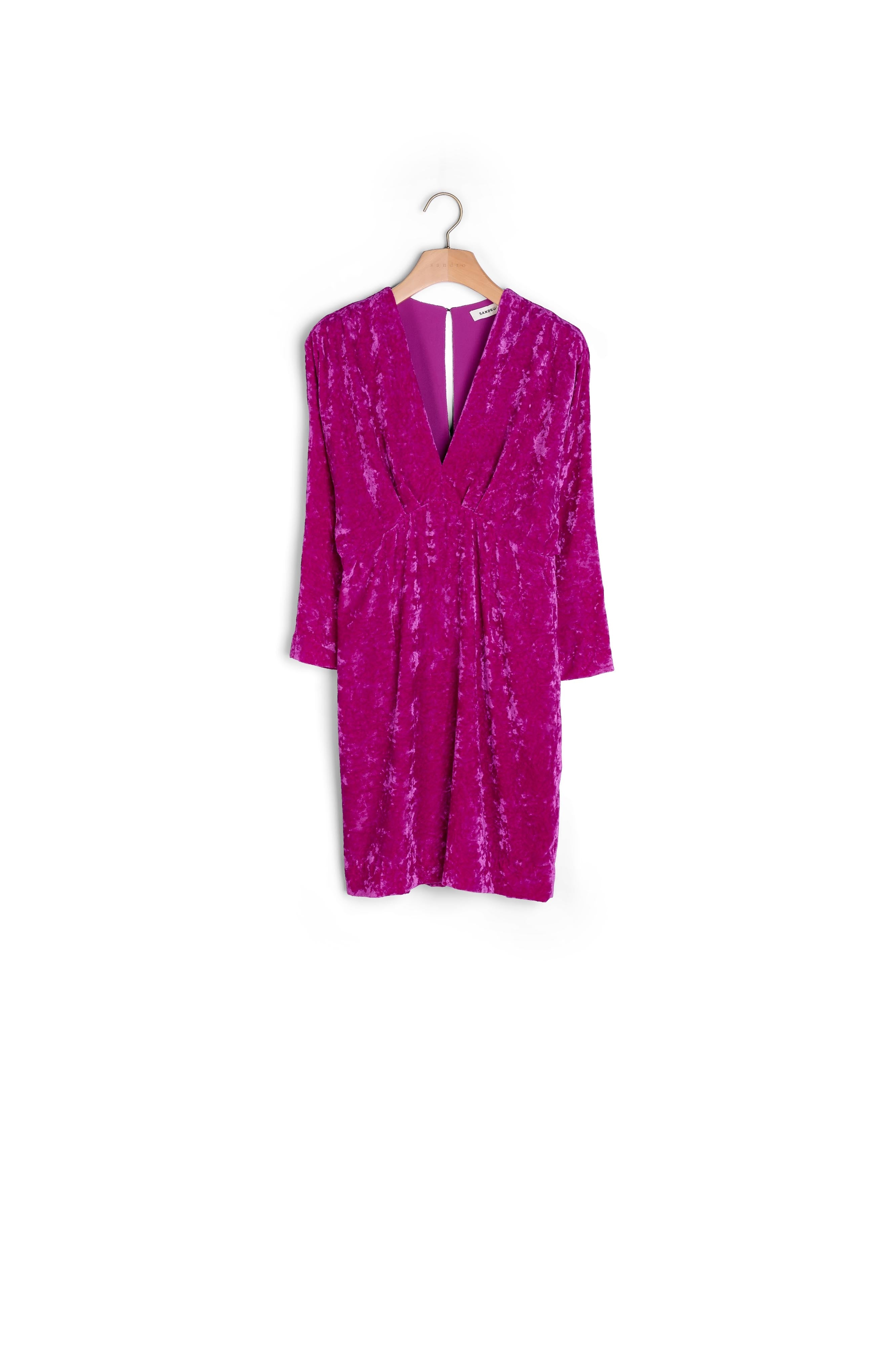 Robe courte en velours frappé Sandro seconde main