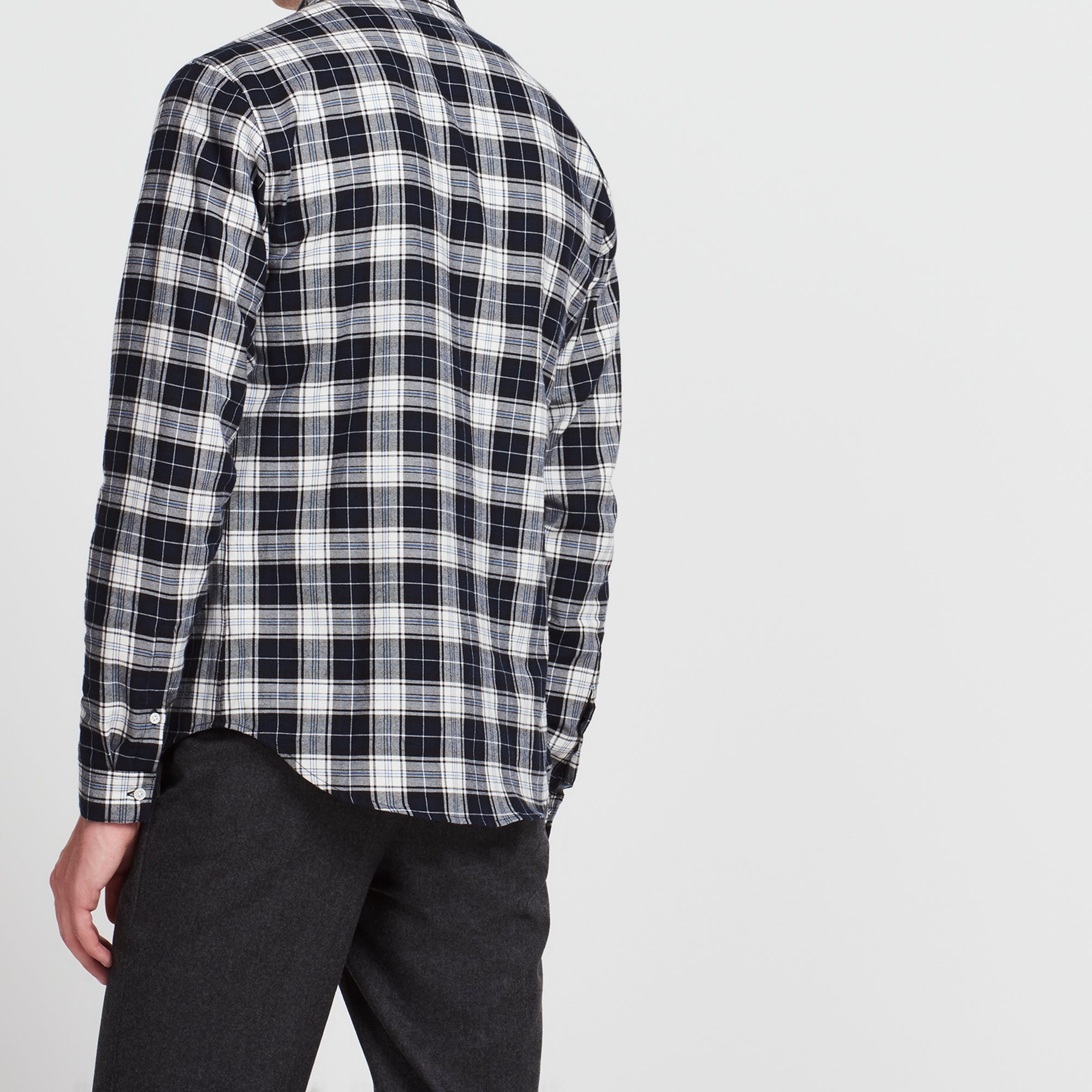 Chemise à carreaux en flanelle Sandro seconde main