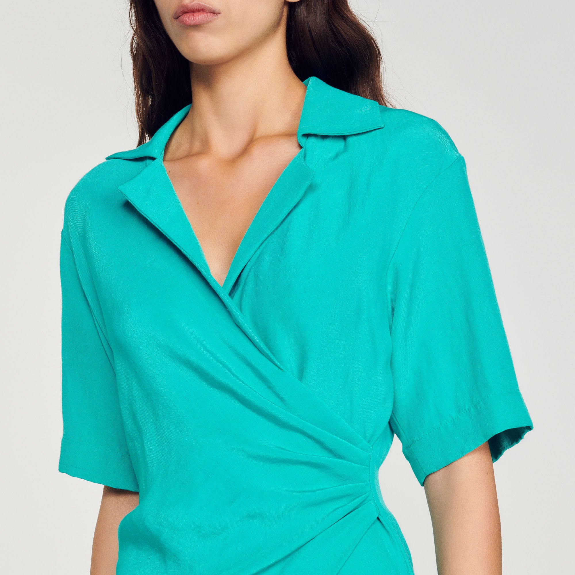 Robe drapée asymétrique Sandro seconde main