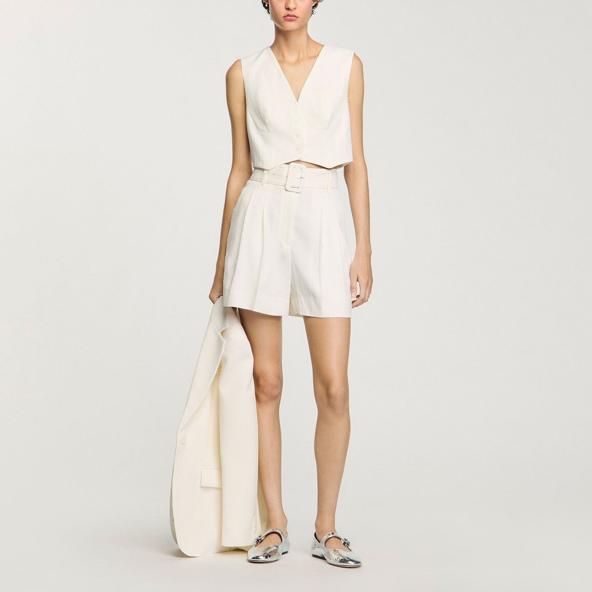 Short taille haute à sequins Sandro seconde main