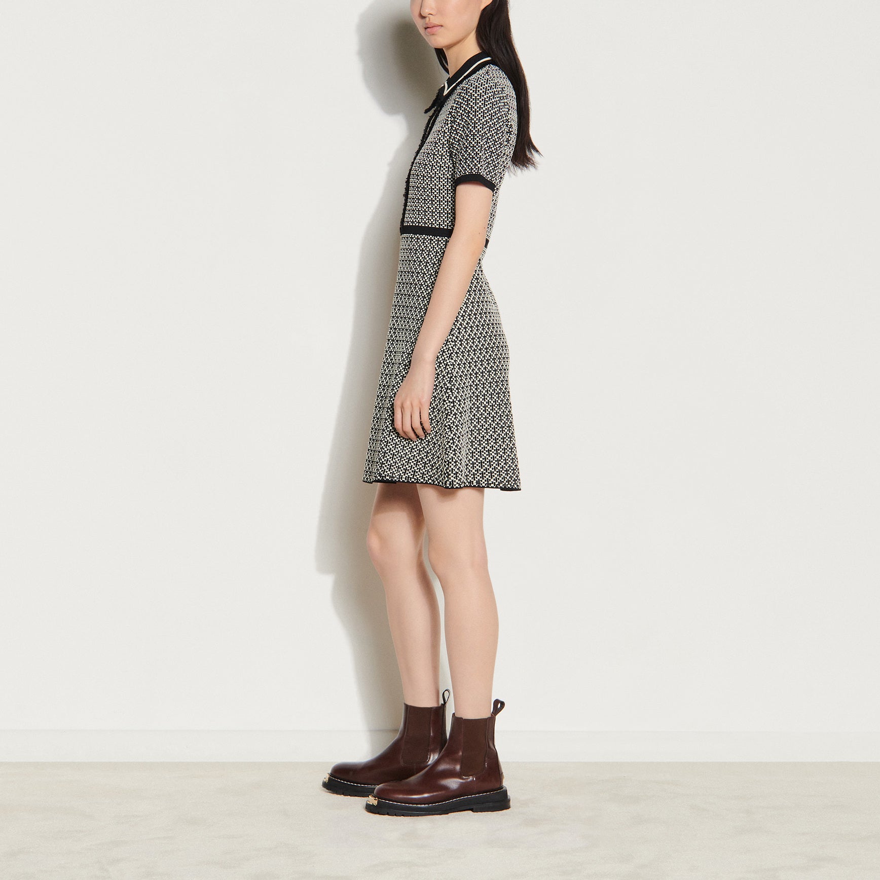 Robe courte en Maille Sandro seconde main