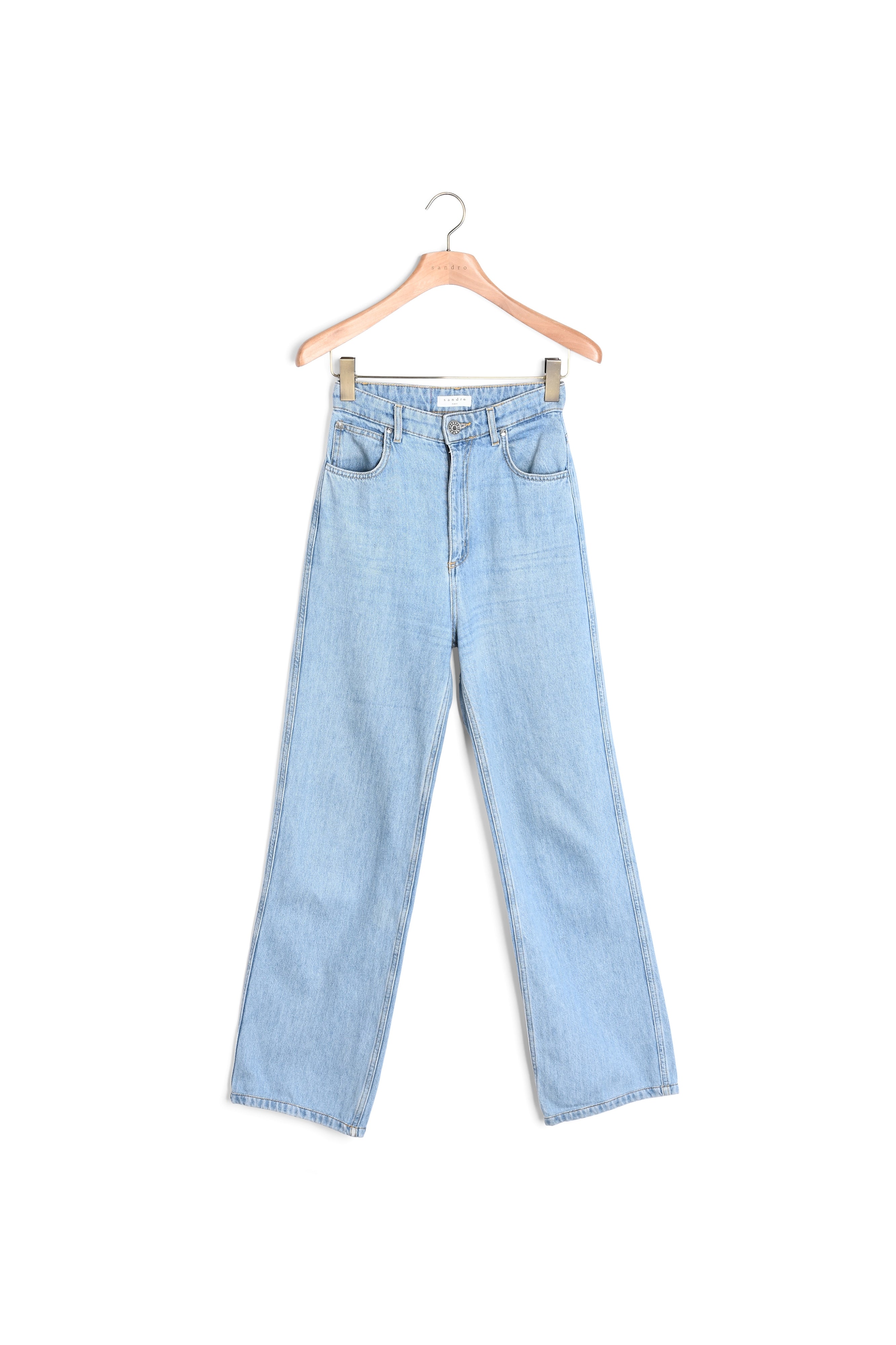 Jean large droit 5 poches délavé Sandro seconde main