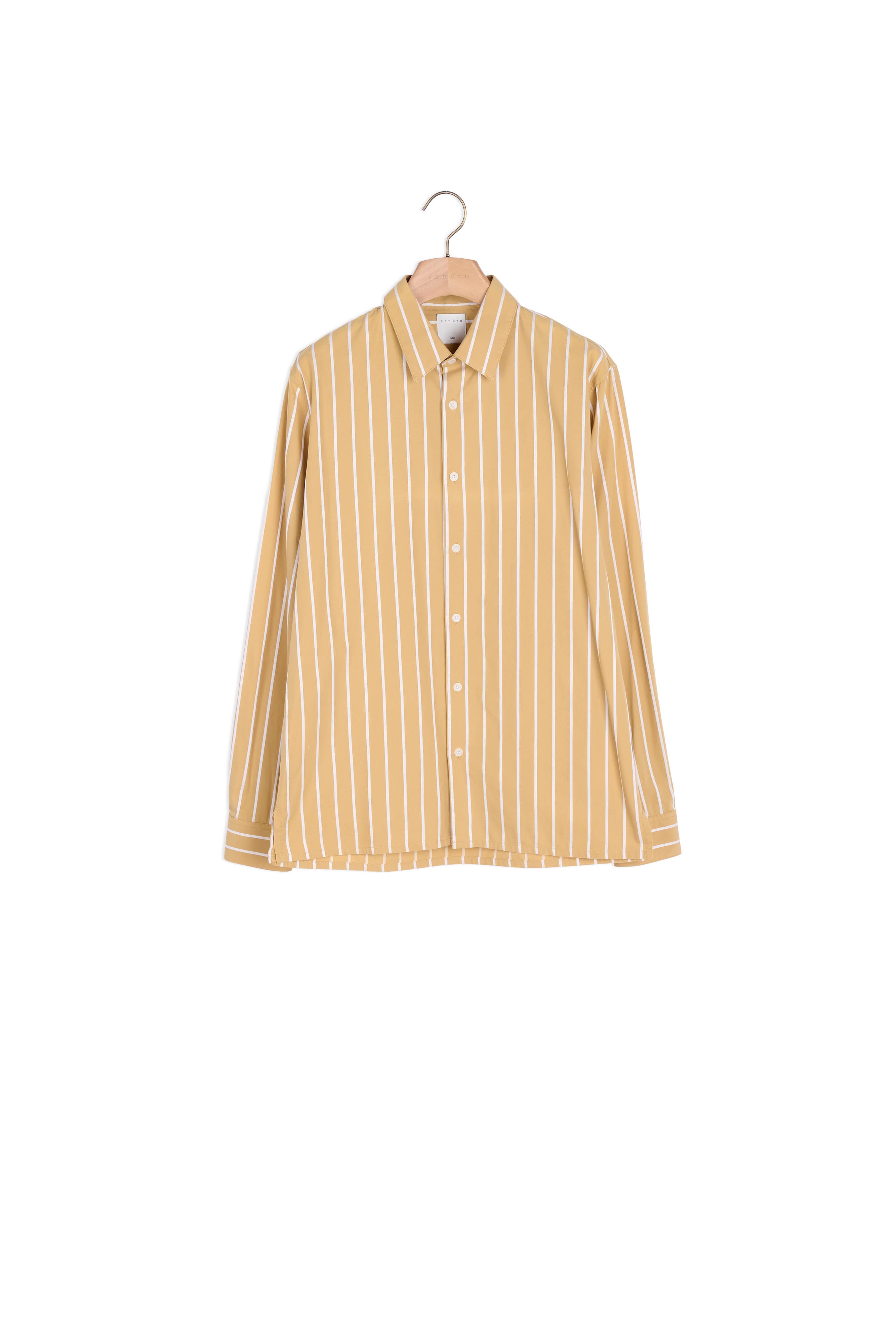 Chemise à rayures en coton Sandro seconde main